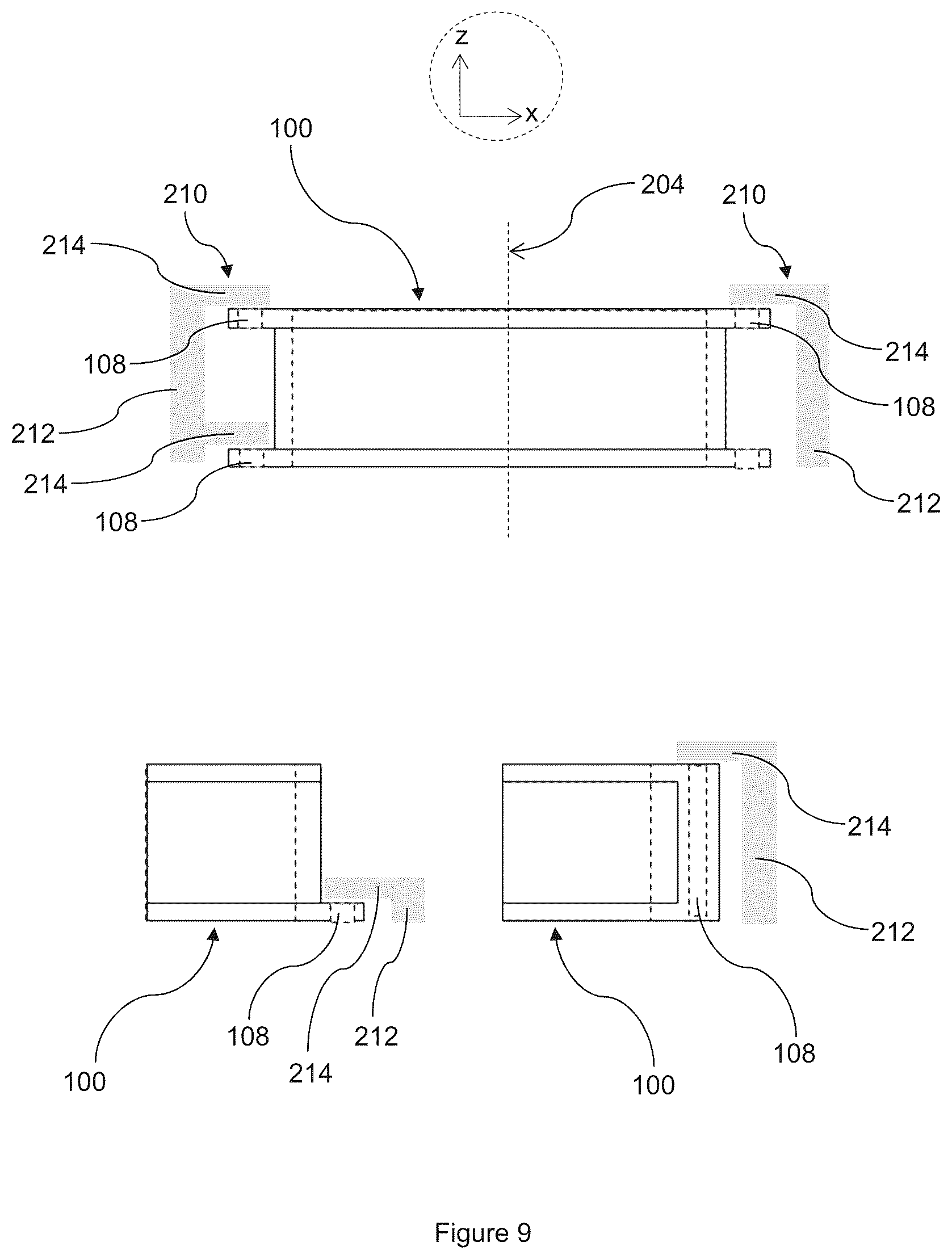Patent US12092132 Figure 8 – Mounting device for a fan unit