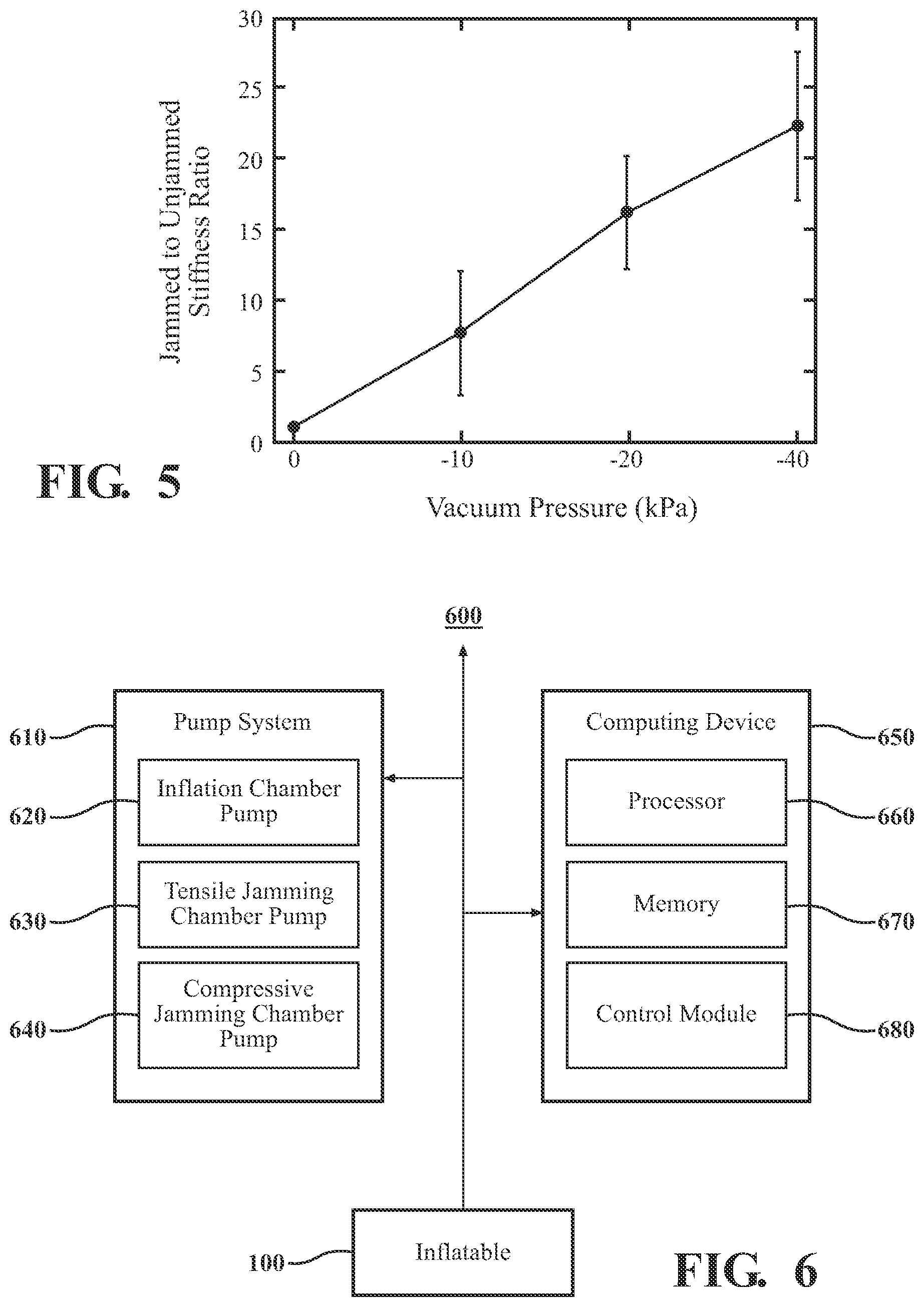 Patent US12092134 Figure 5 – Inflatable structure with reinforcement shaped according to a Turing pattern