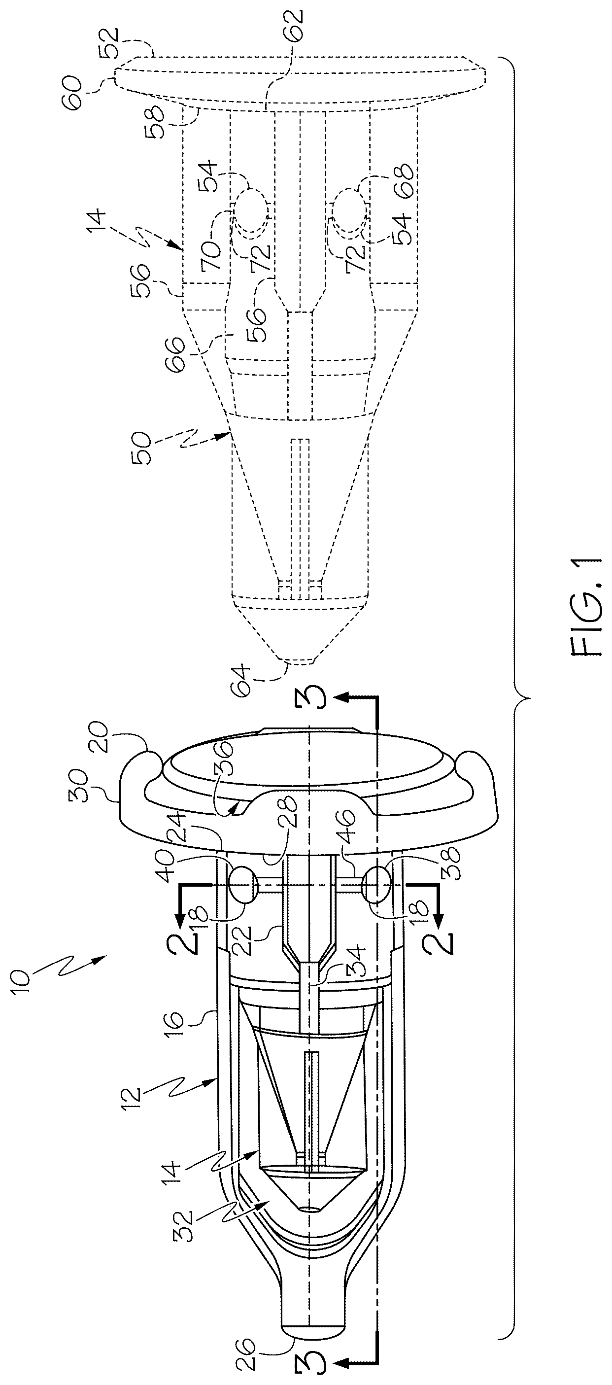 Patent US12092138 Figure 1 – Coupling assemblies having frangible portions