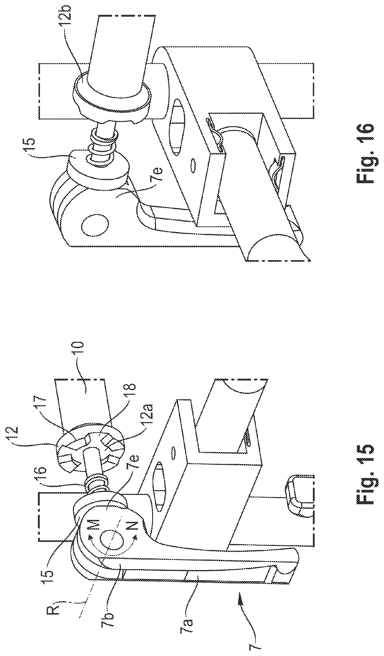 Patent US12092139 Figure 10 – Hinge for load transport trolleys