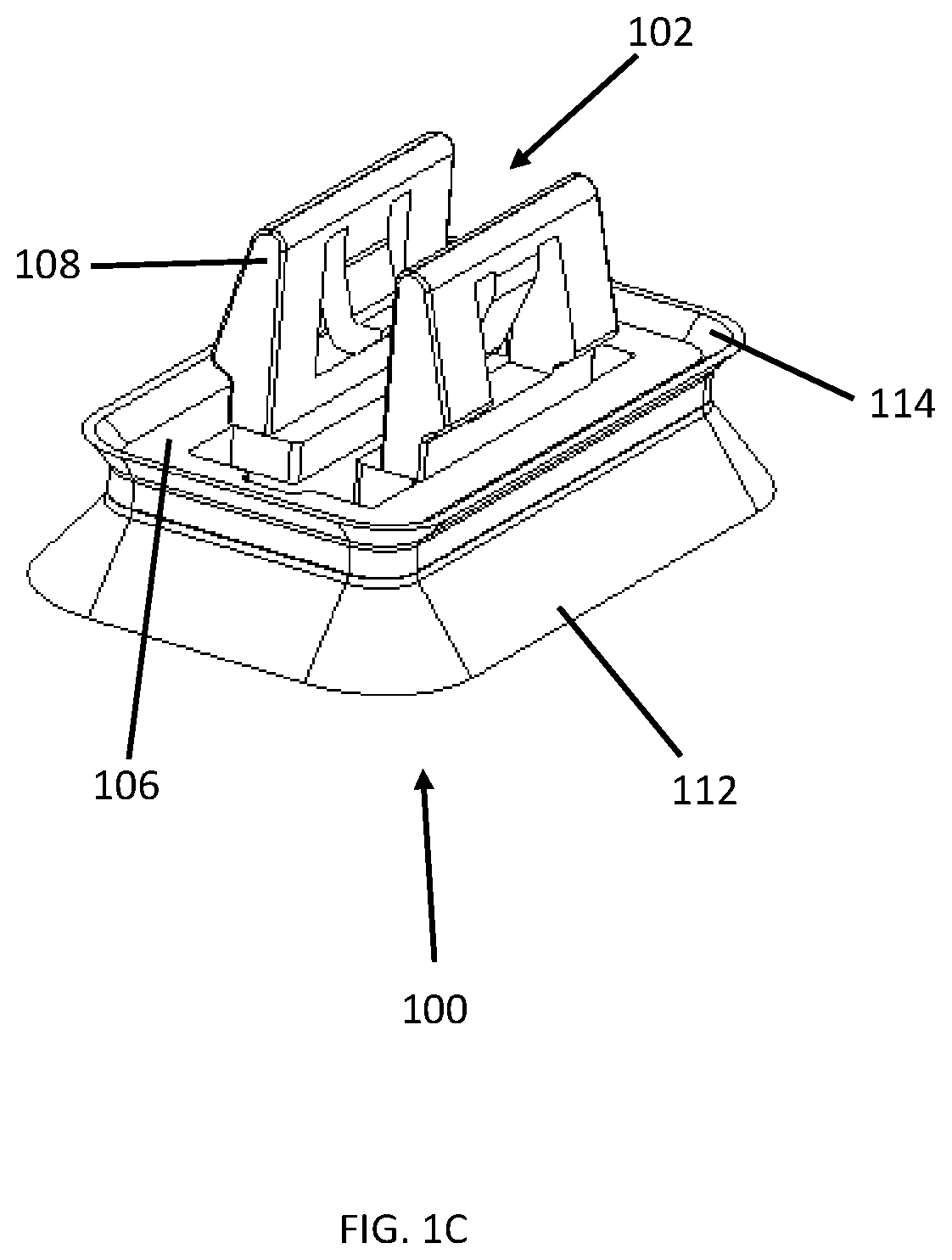 Patent US12092140 Figure 3 – Fastening clip