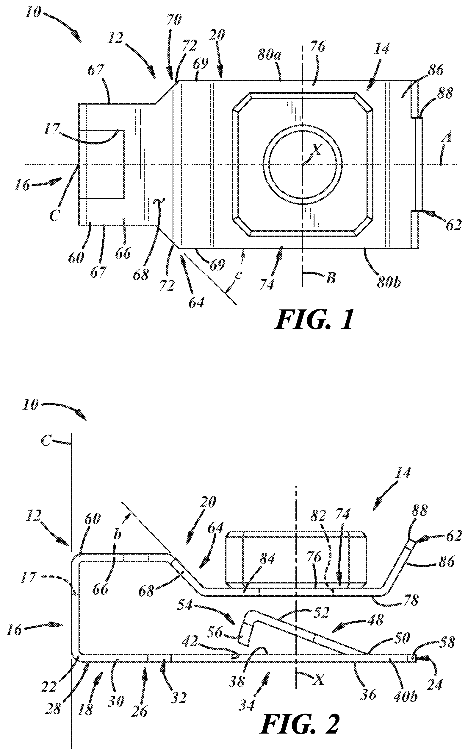 Patent US12092143 Figure 1 – Retainer and a retainer and nut assembly