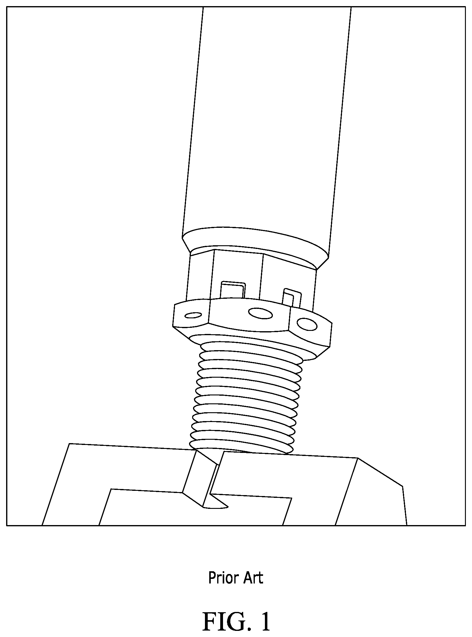 Patent US12092147 Figure 1 – Adjustable length rod-end assembly having an integral secondary locking feature