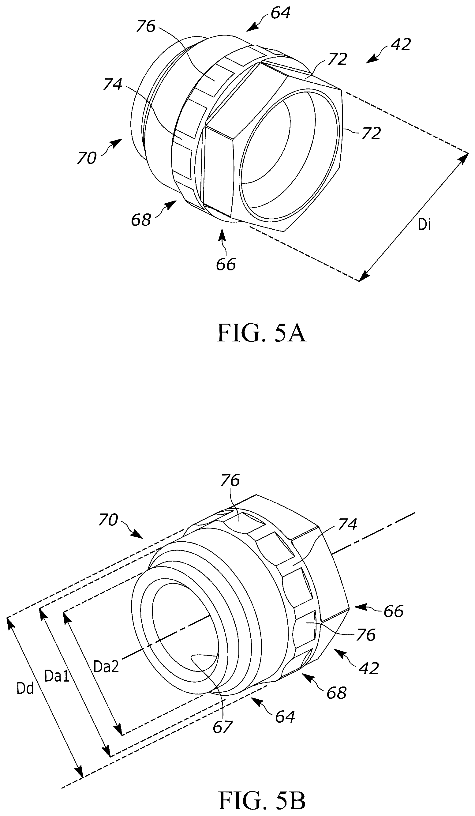 Patent US12092147 Figure 5 – Adjustable length rod-end assembly having an integral secondary locking feature