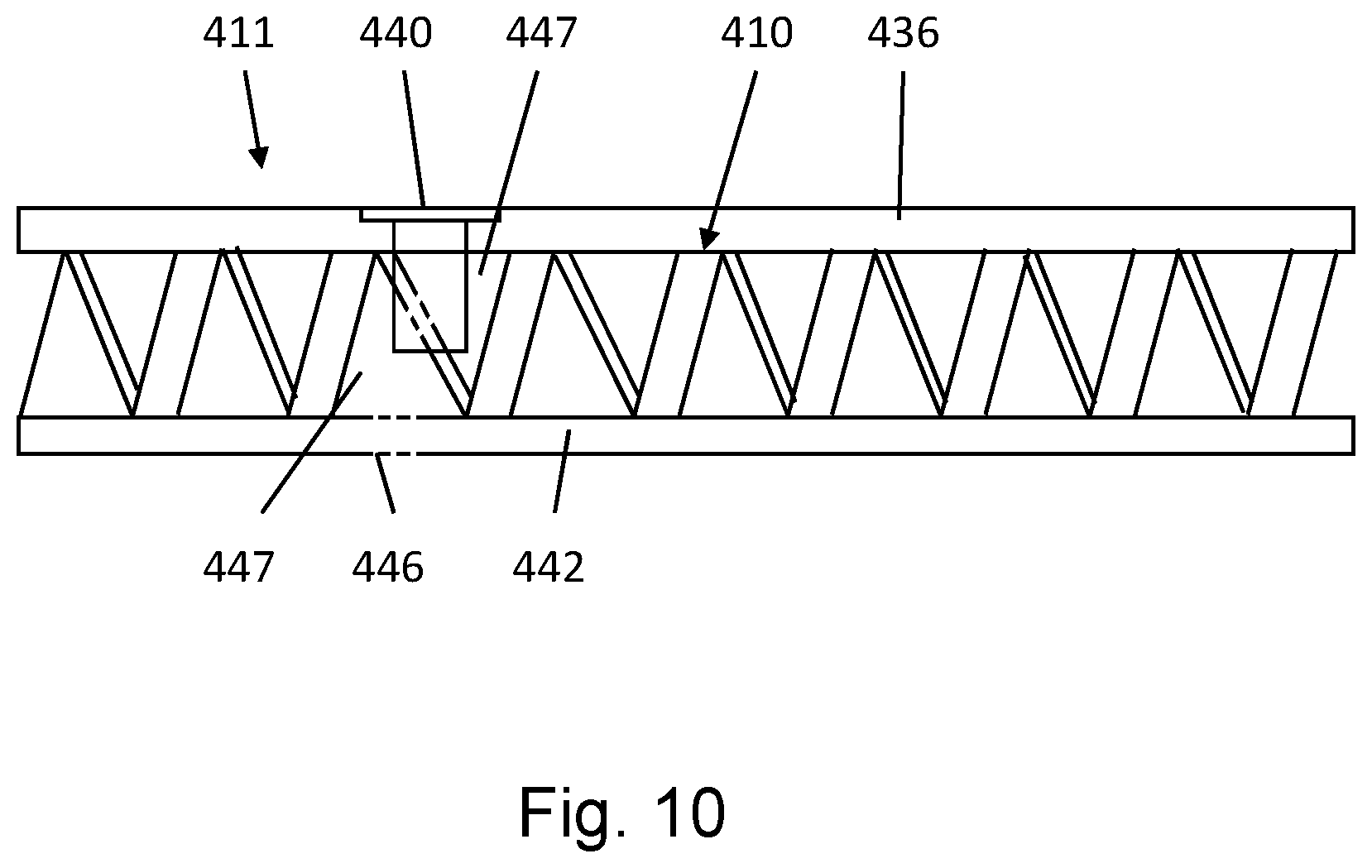 Patent US12092148 Figure 7 – Fastening system, and methods of making and using the system