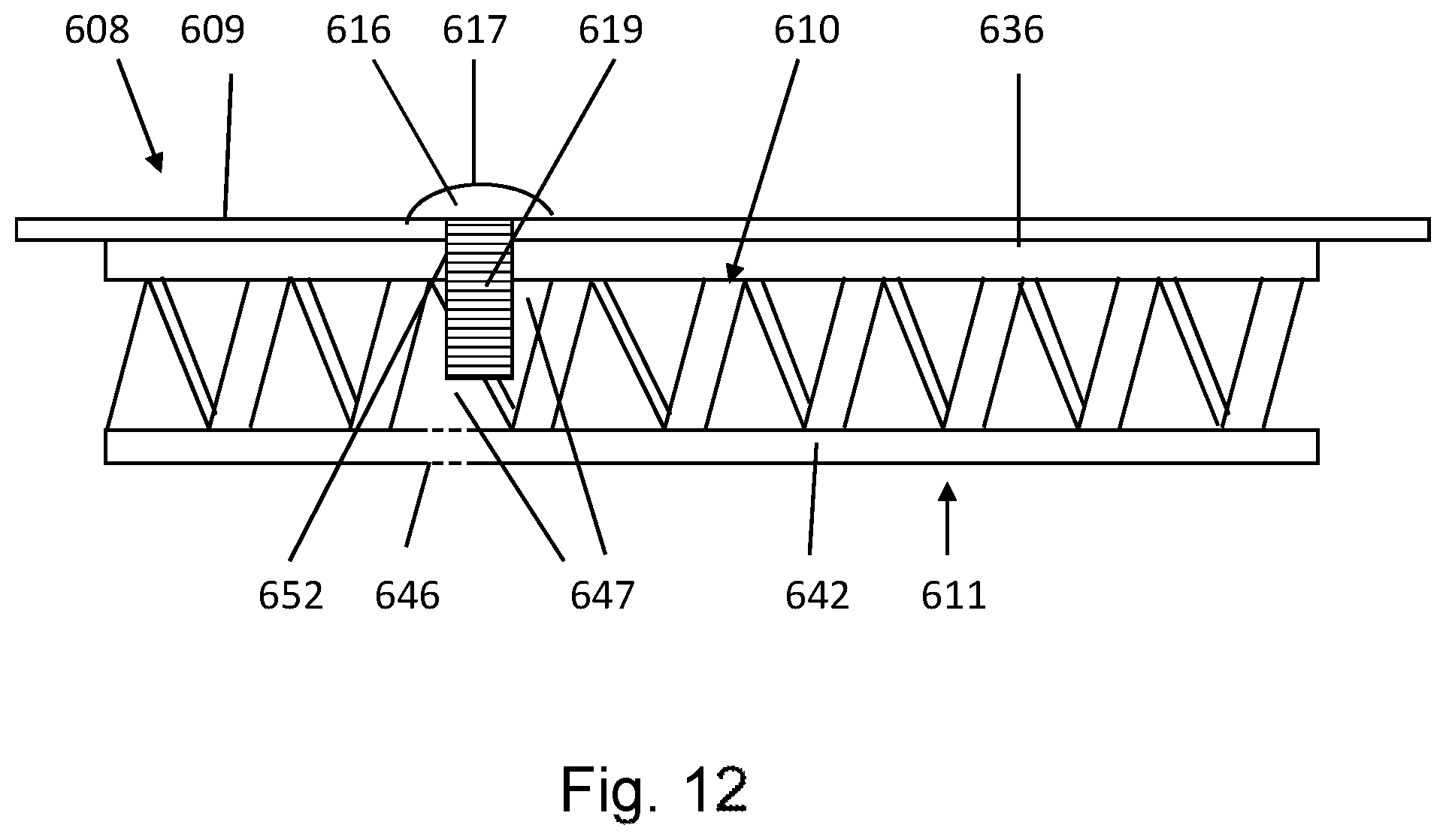 Patent US12092148 Figure 9 – Fastening system, and methods of making and using the system