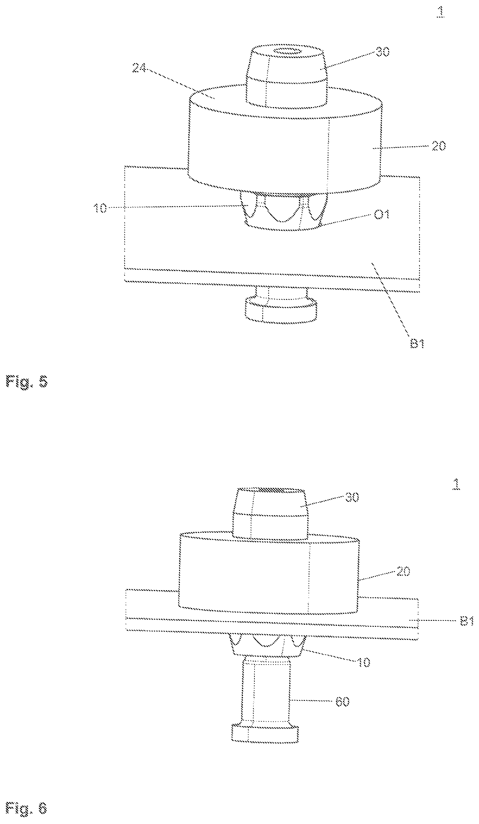 Patent US12092149 Figure 3 – Resilient connecting block, connecting pin therefor, and a connection between two components via the resilient connecting block