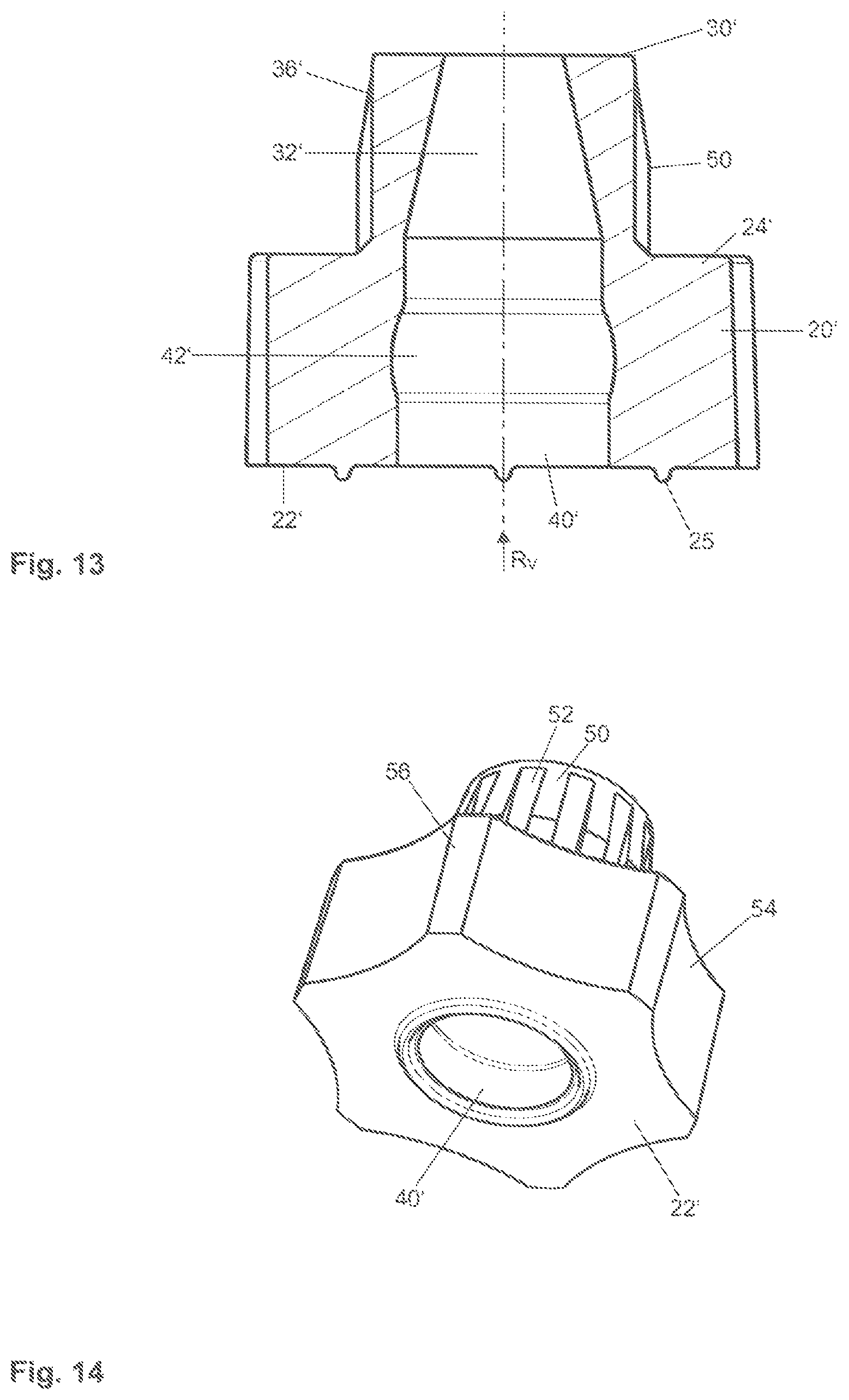 Patent US12092149 Figure 7 – Resilient connecting block, connecting pin therefor, and a connection between two components via the resilient connecting block