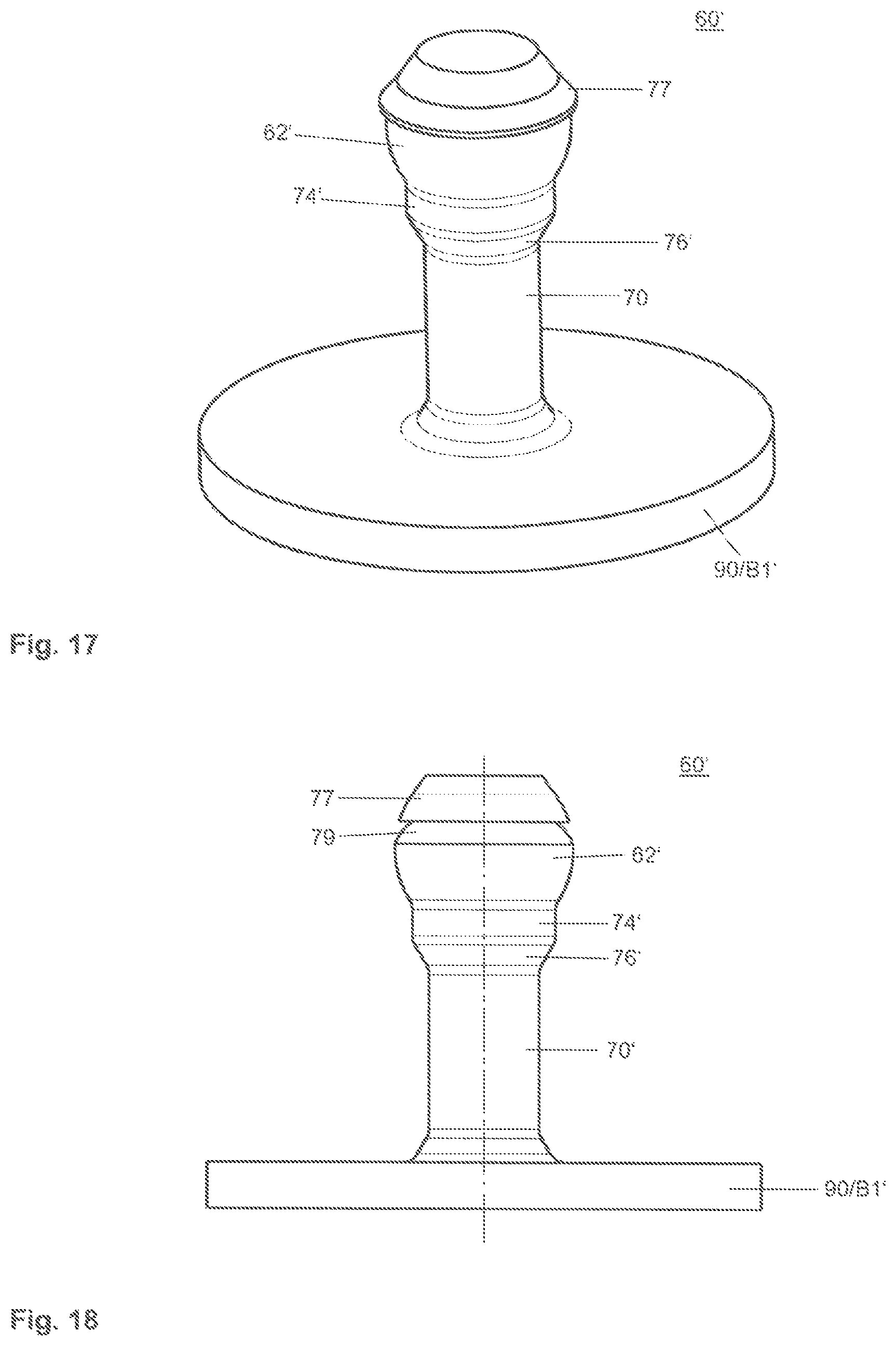 Patent US12092149 Figure 9 – Resilient connecting block, connecting pin therefor, and a connection between two components via the resilient connecting block