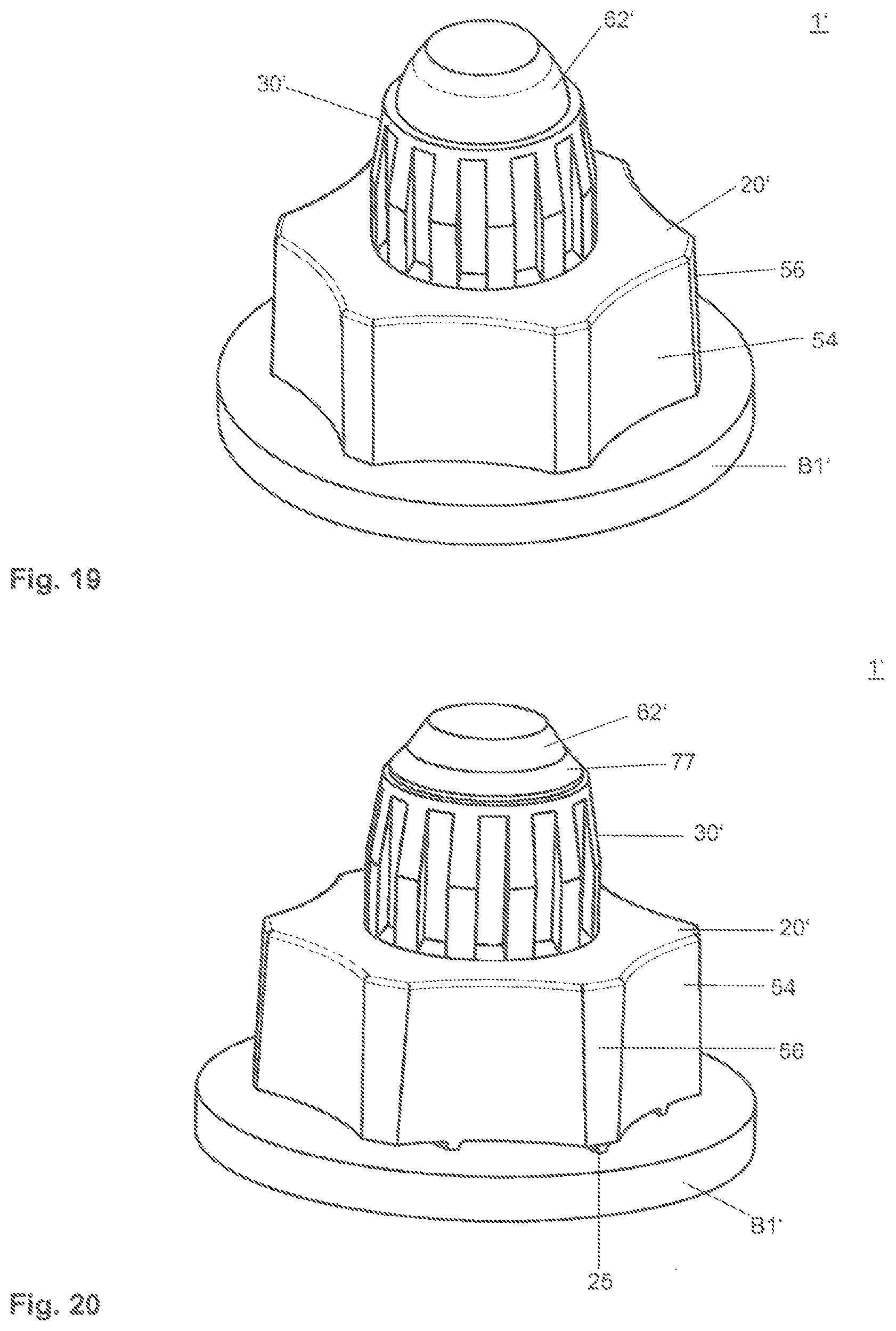 Patent US12092149 Figure 10 – Resilient connecting block, connecting pin therefor, and a connection between two components via the resilient connecting block
