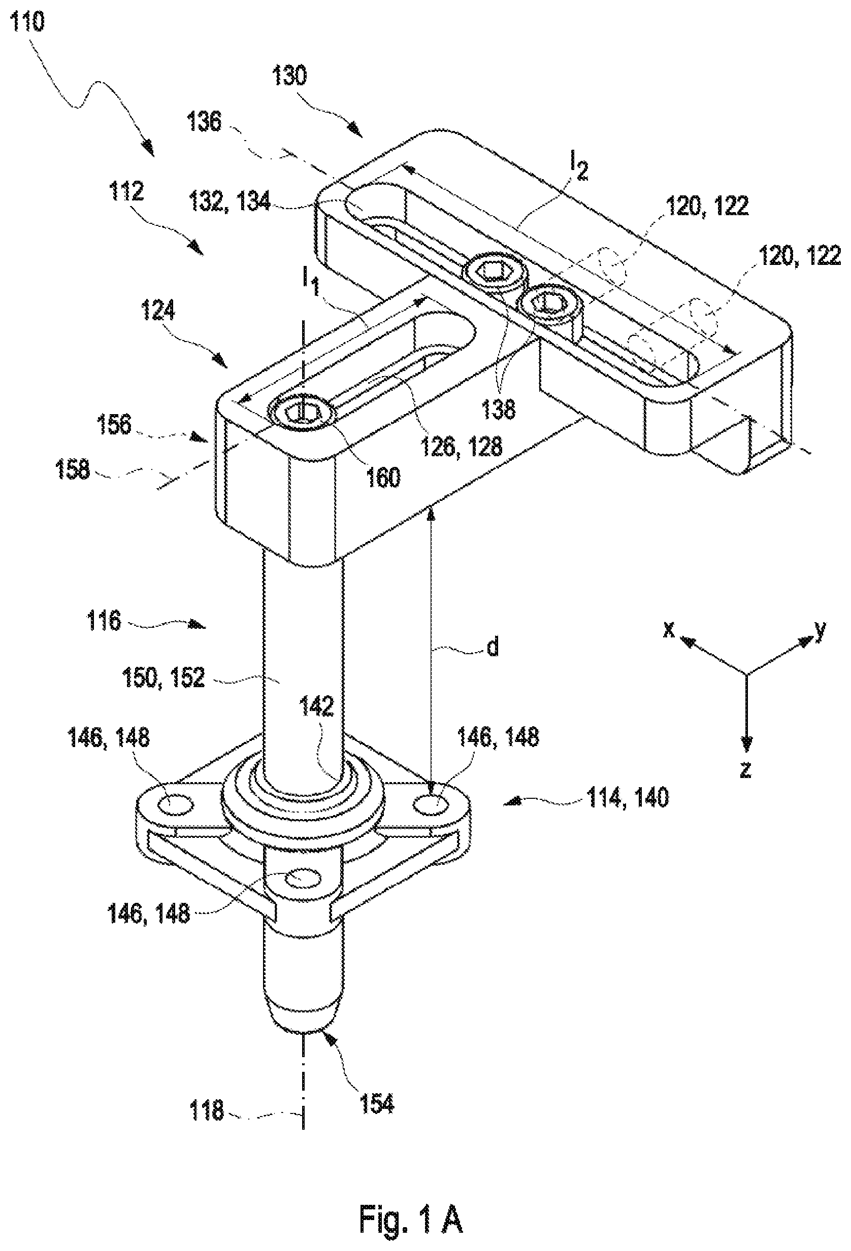 Patent US12092150 Figure 1 – Connecting joint for connecting components of a laboratory automation system