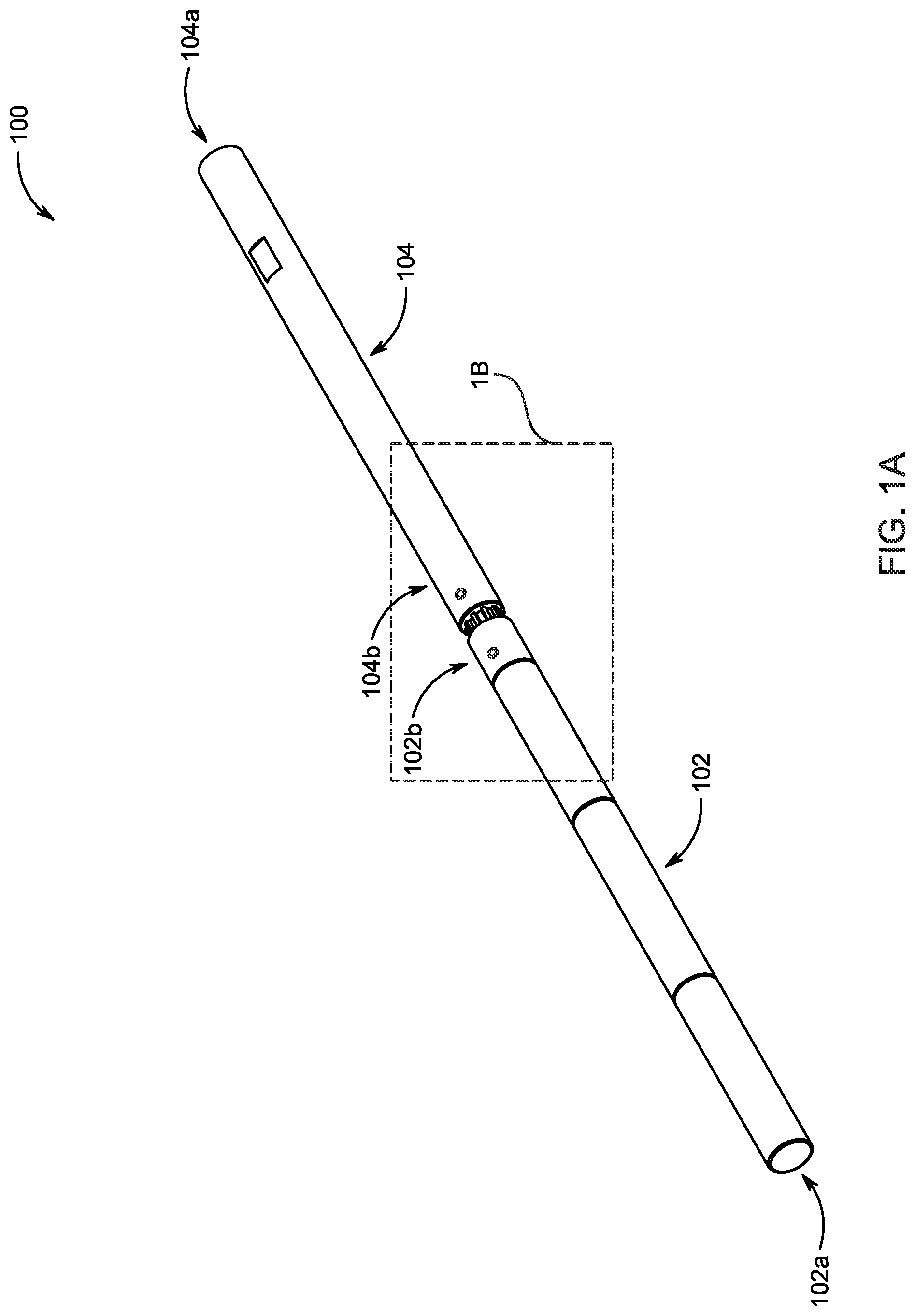 Patent US12092155 Figure 1 – Quick-change split shaft