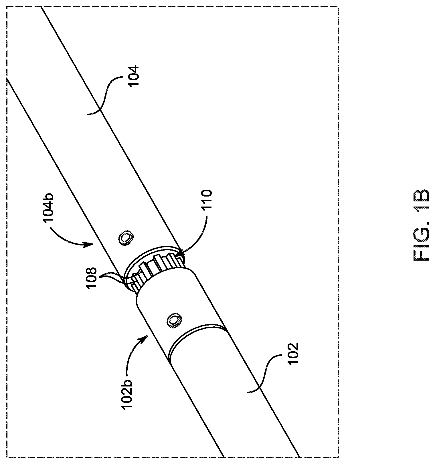 Patent US12092155 Figure 2 – Quick-change split shaft