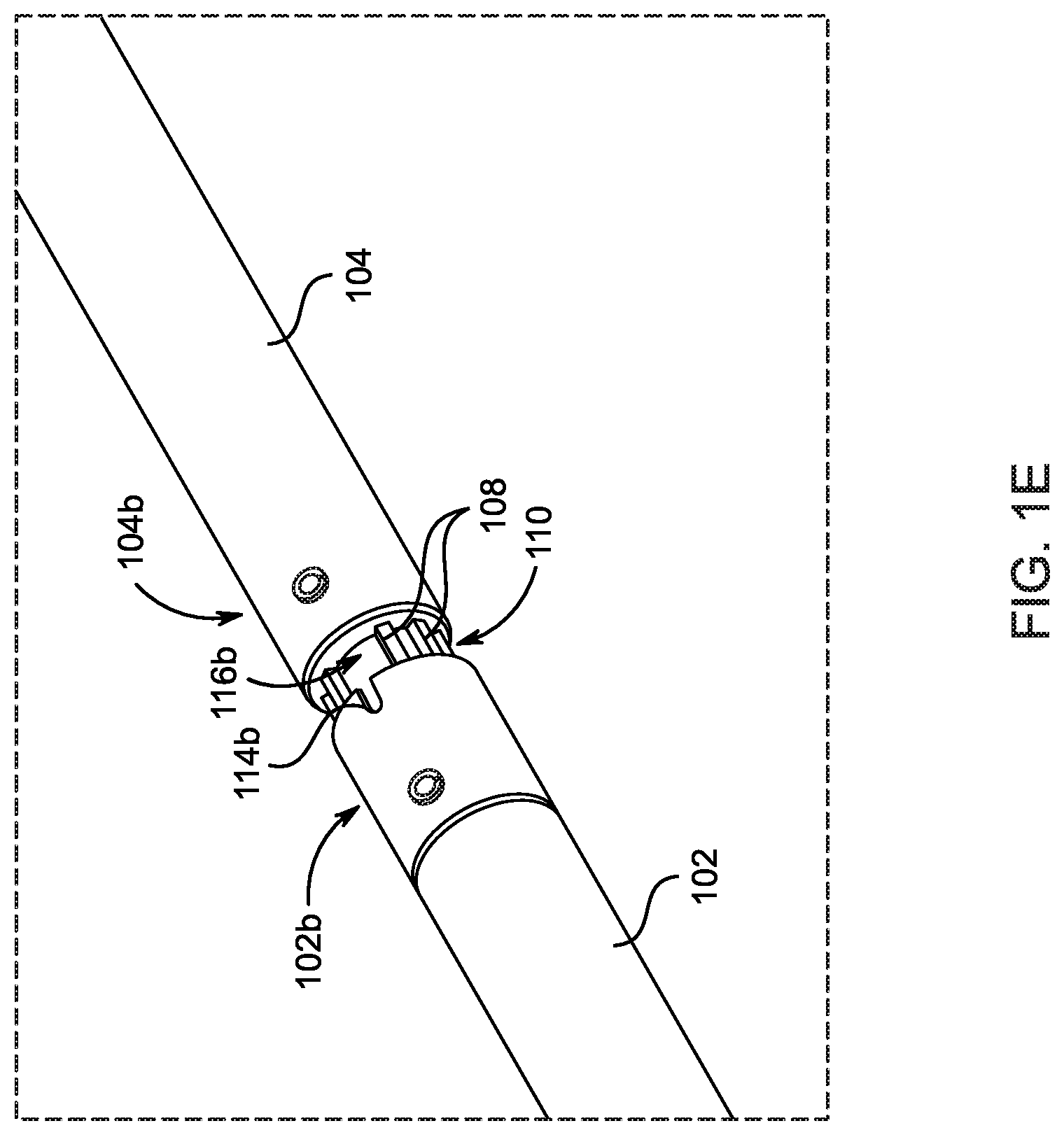 Patent US12092155 Figure 5 – Quick-change split shaft