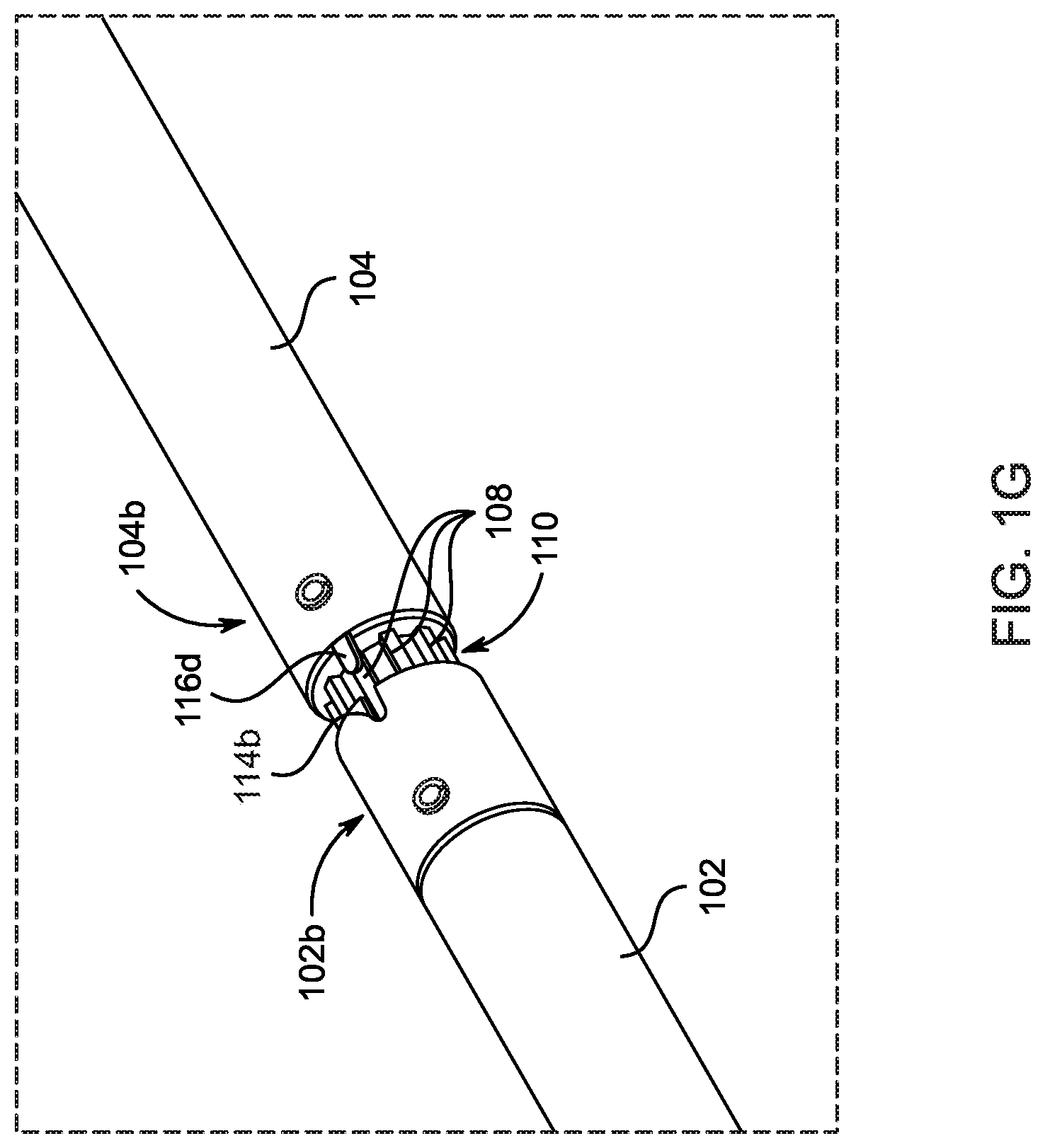 Patent US12092155 Figure 7 – Quick-change split shaft