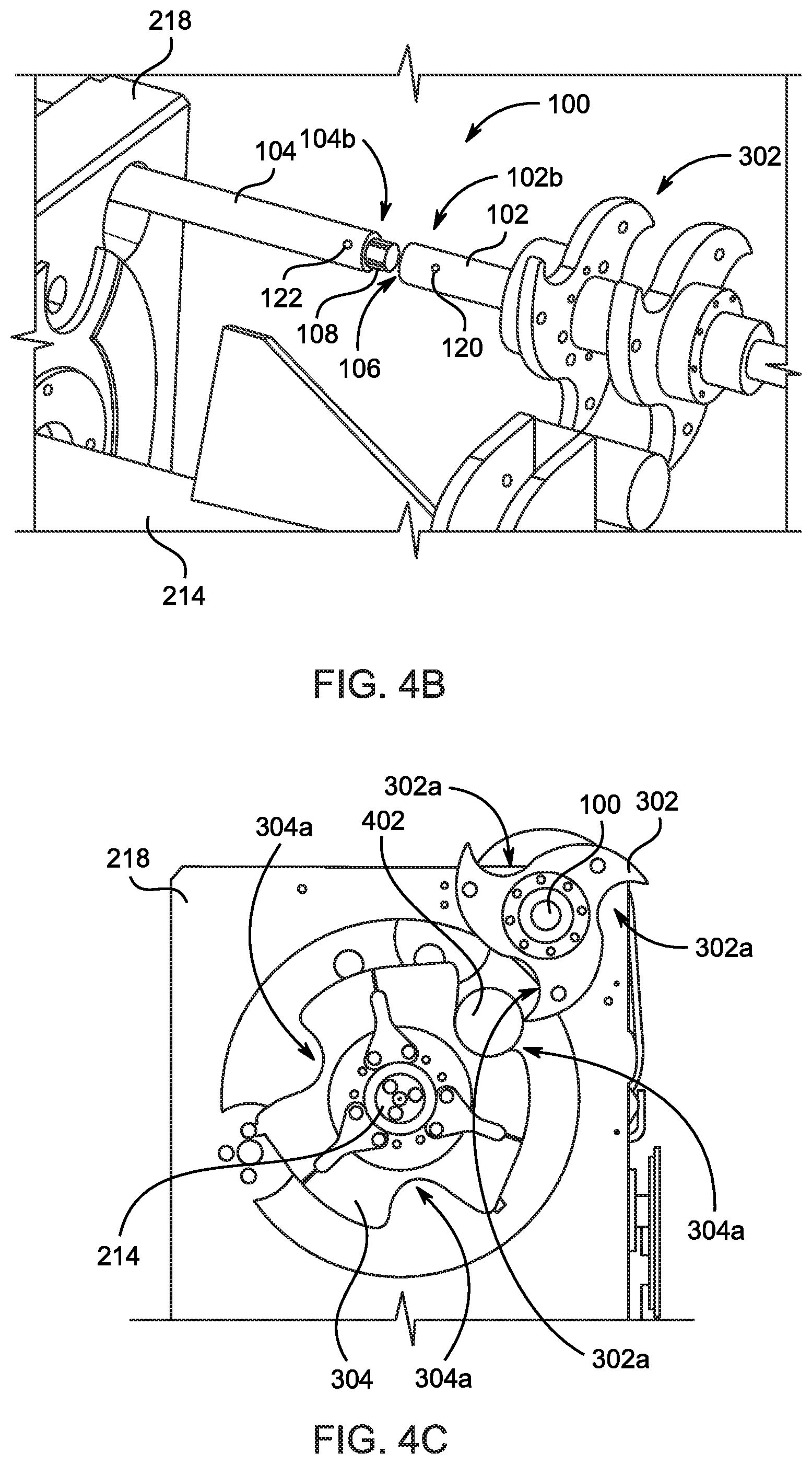 Patent US12092155 Figure 13 – Quick-change split shaft