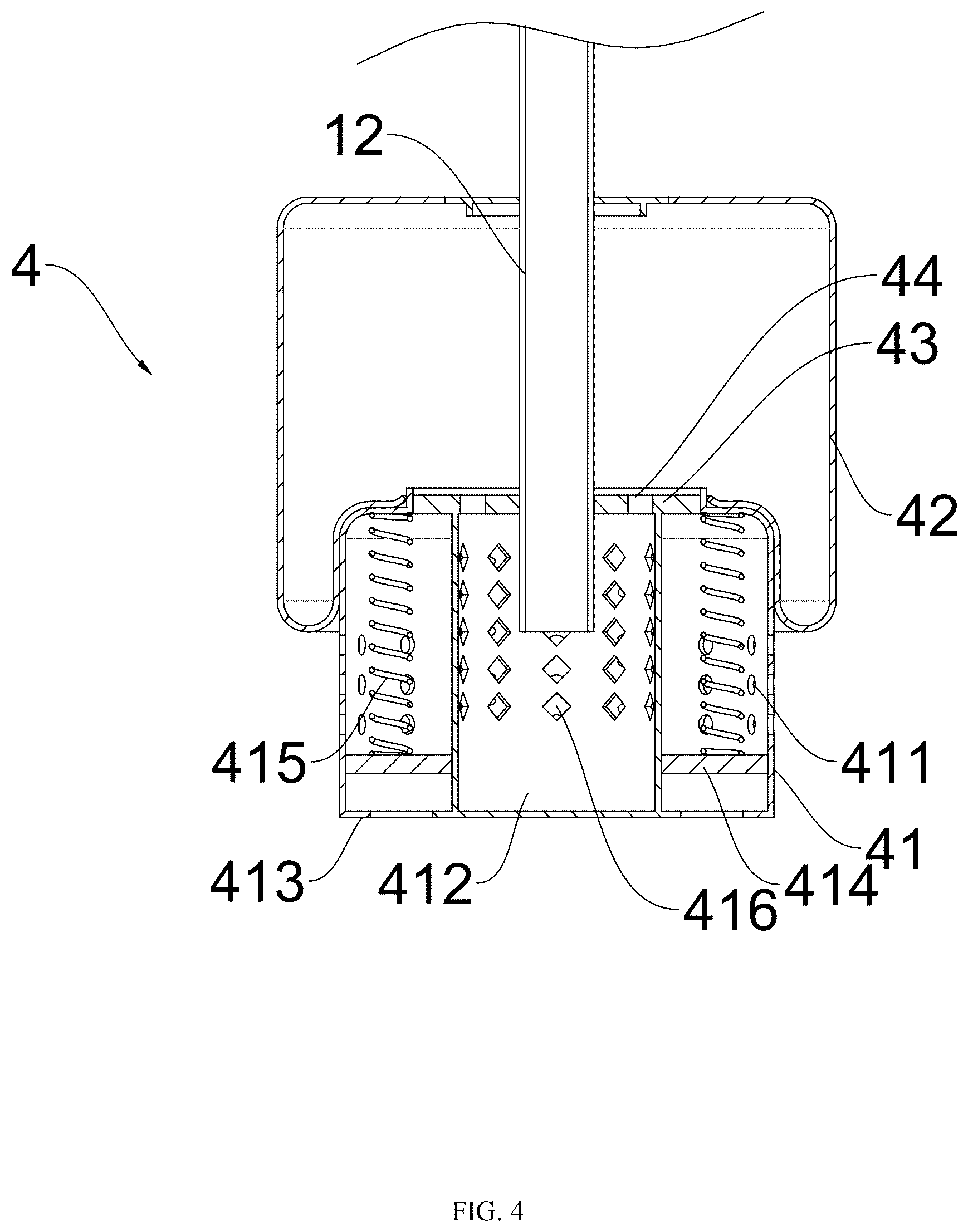 Patent US12092157 Figure 4 – Magnetic preloading air bearing and linear platform having same
