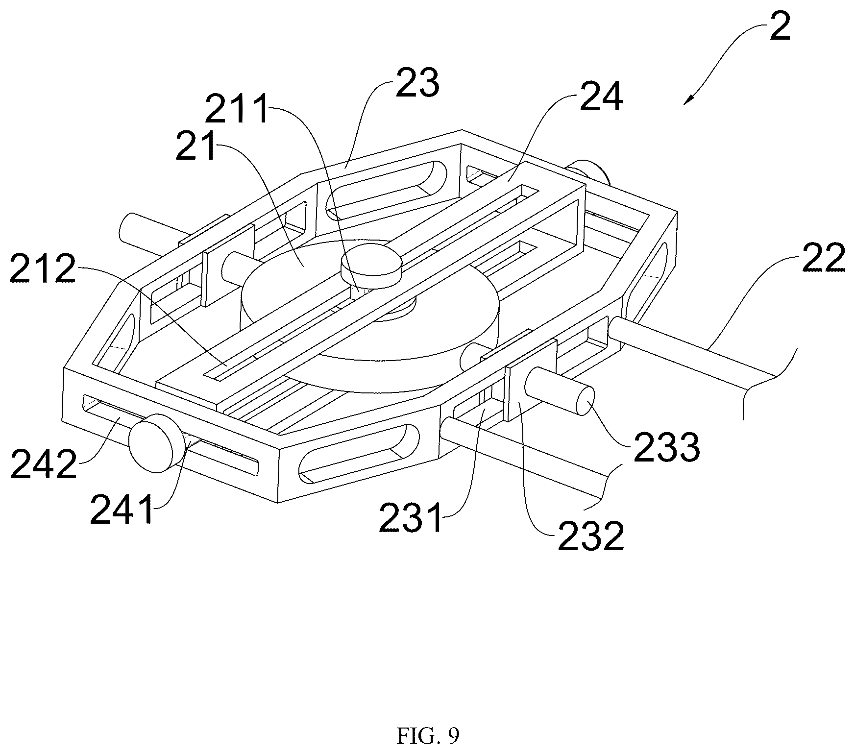 Patent US12092157 Figure 9 – Magnetic preloading air bearing and linear platform having same
