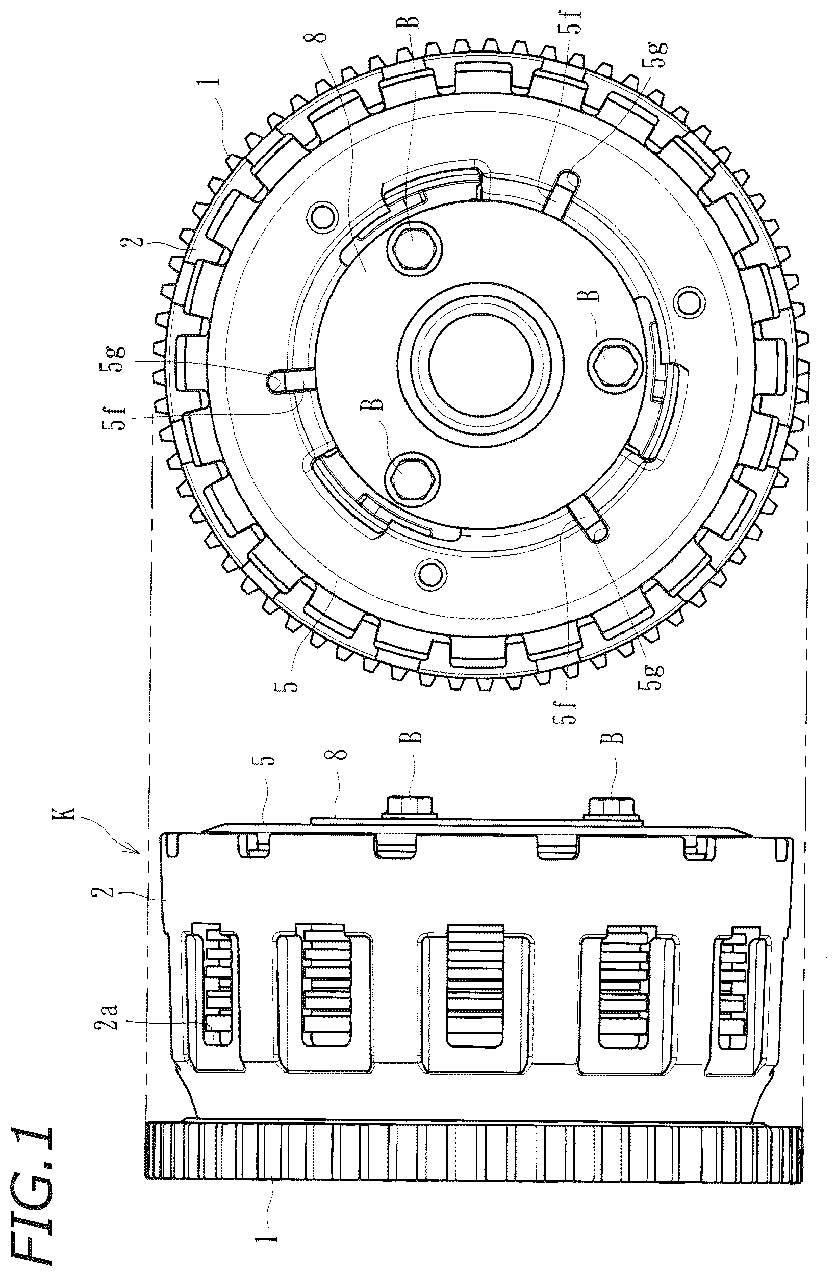 Patent US12092166 — Power transmission apparatus — Figure 1