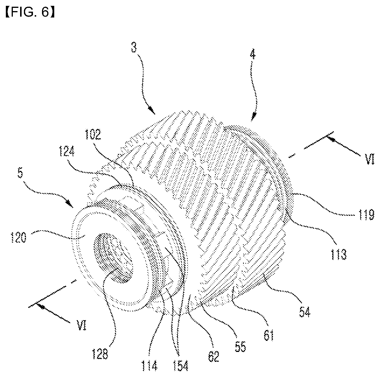 Patent US12092167 Figure 6 – Speed shifting structure of electric driving apparatus for vehicle and electric driving apparatus including same