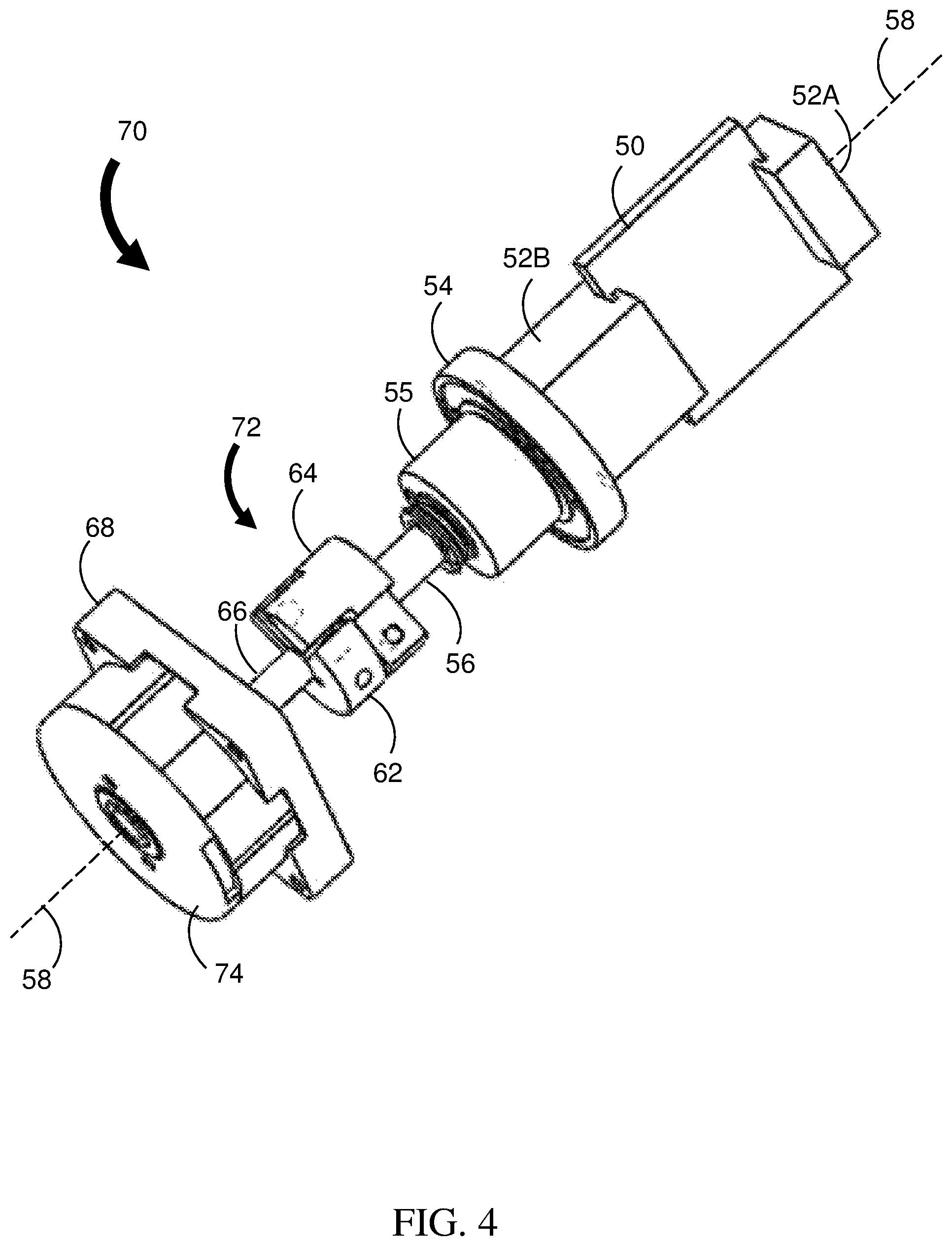 Patent US12092171 Figure 4 – Rotary coupling with magnetic preload