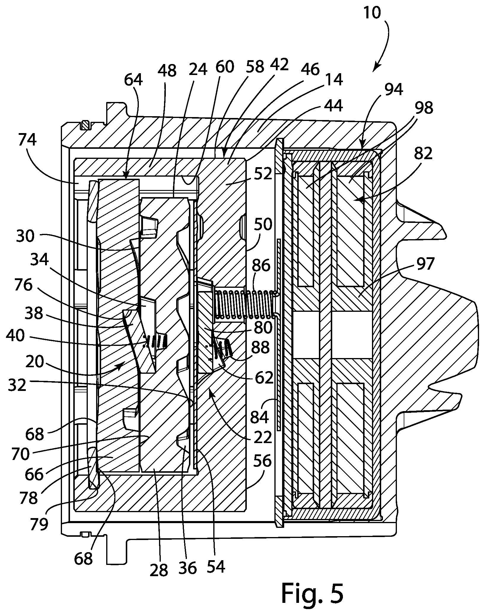 Patent US12092172 Figure 5 – Controllable clutch assembly