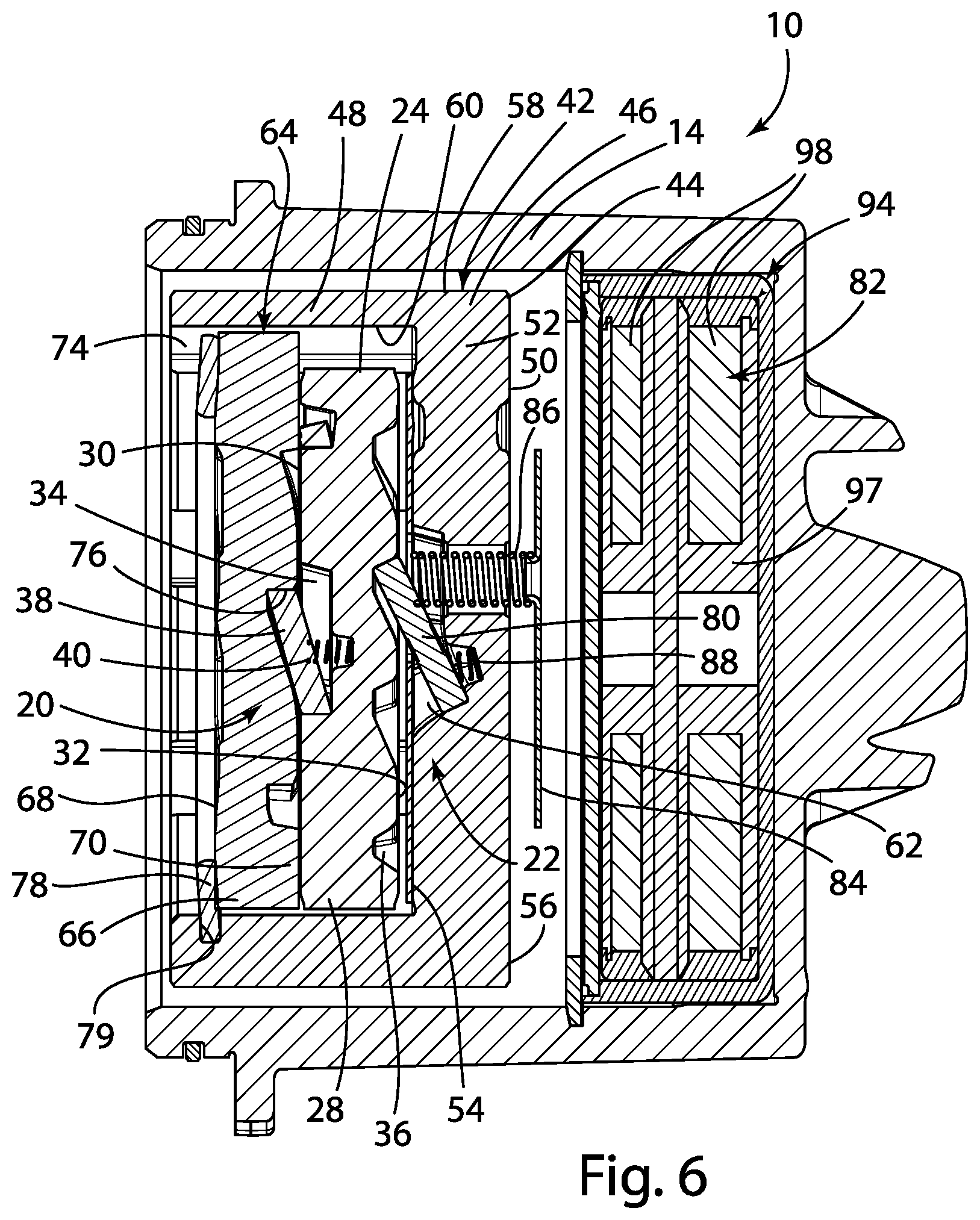 Patent US12092172 Figure 6 – Controllable clutch assembly