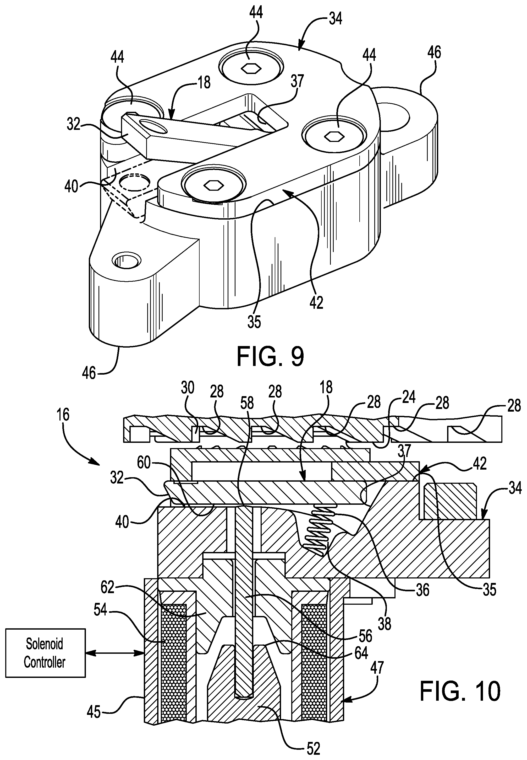 Patent US12092173 Figure 5 – Clutch strut, torque locking mechanism, and clutch assembly