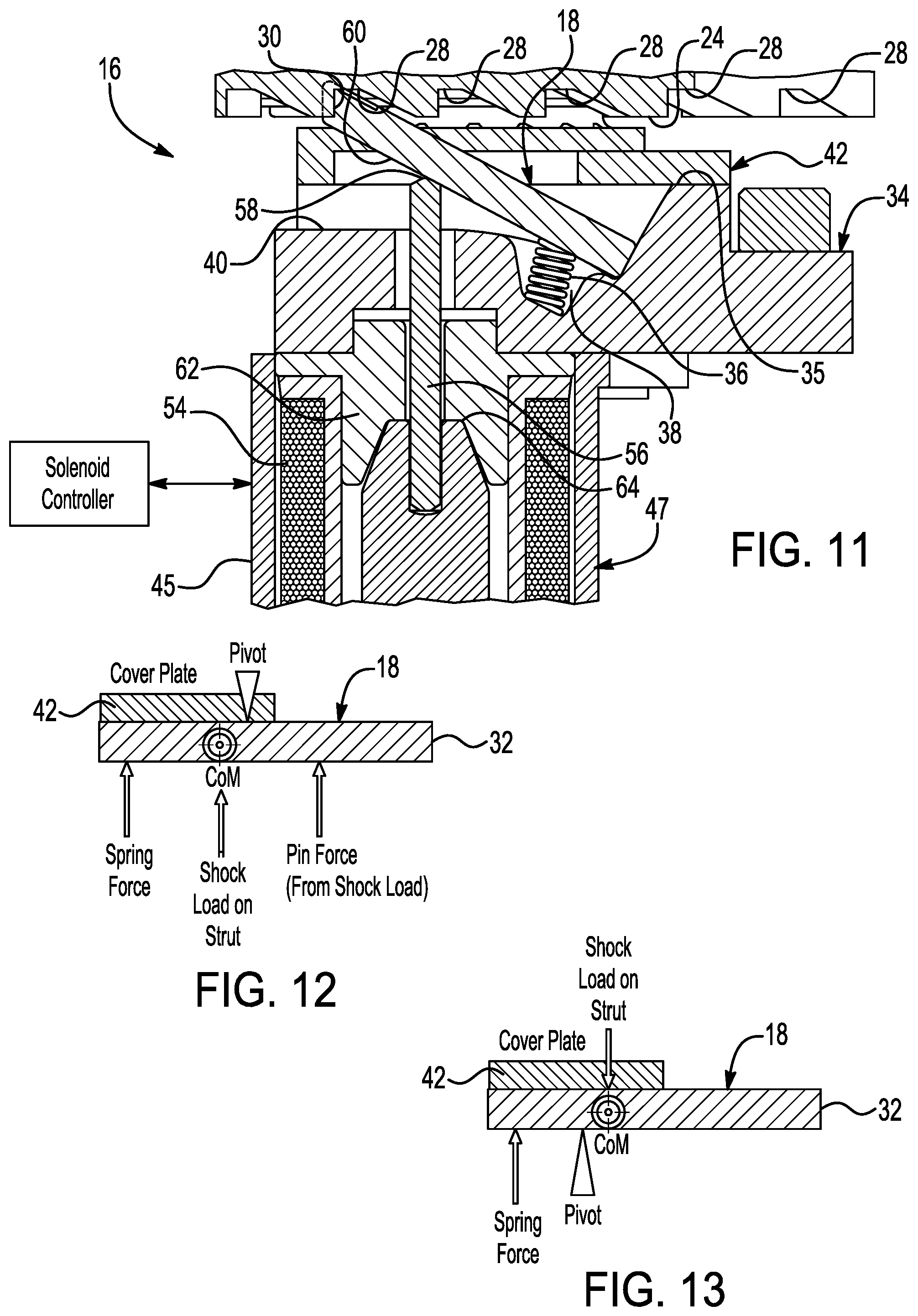 Patent US12092173 Figure 6 – Clutch strut, torque locking mechanism, and clutch assembly