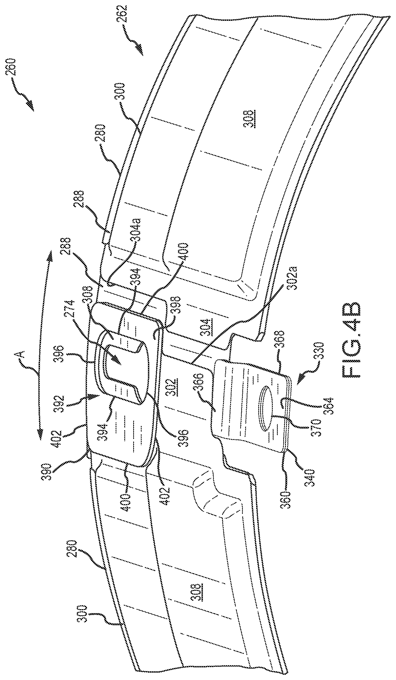 Patent US12092175 Figure 6 – Heat shield assembly with stiffening plate