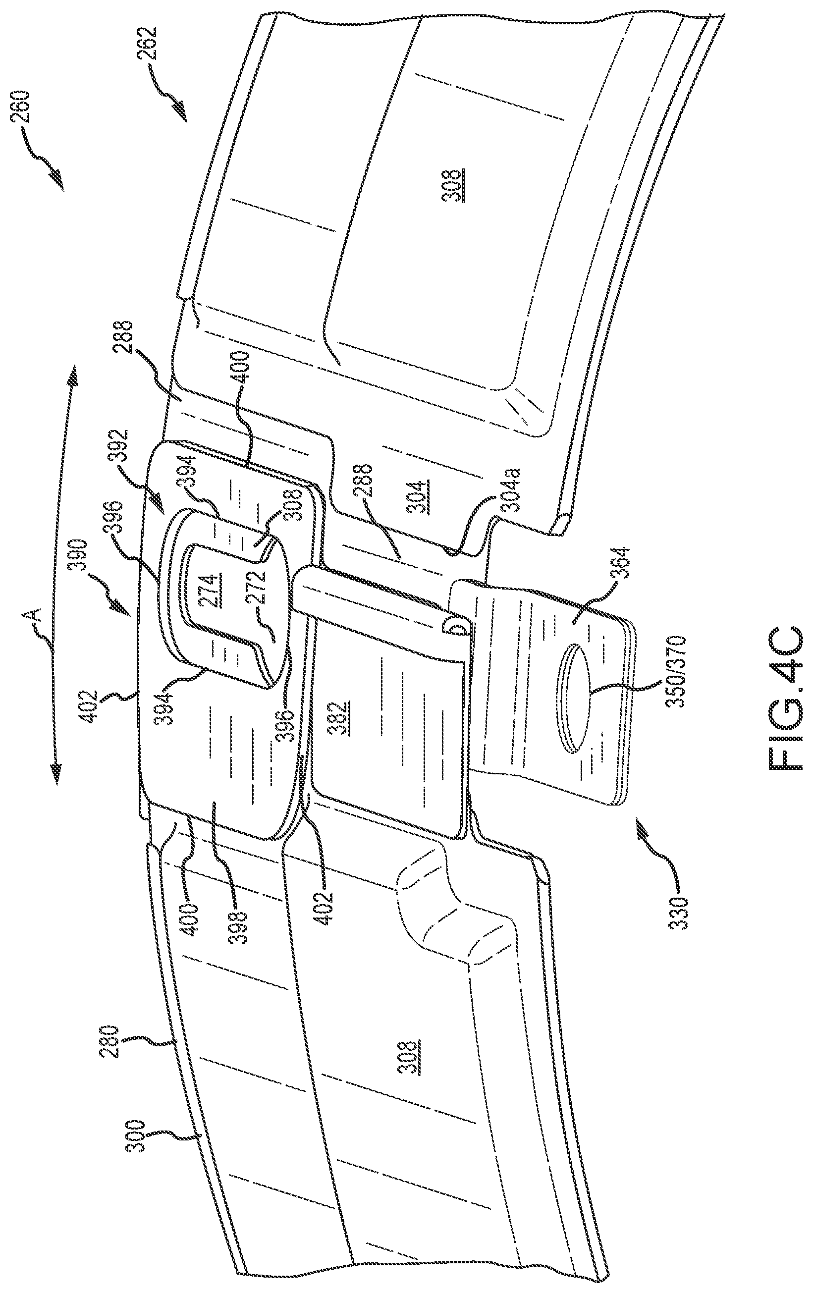 Patent US12092175 Figure 7 – Heat shield assembly with stiffening plate