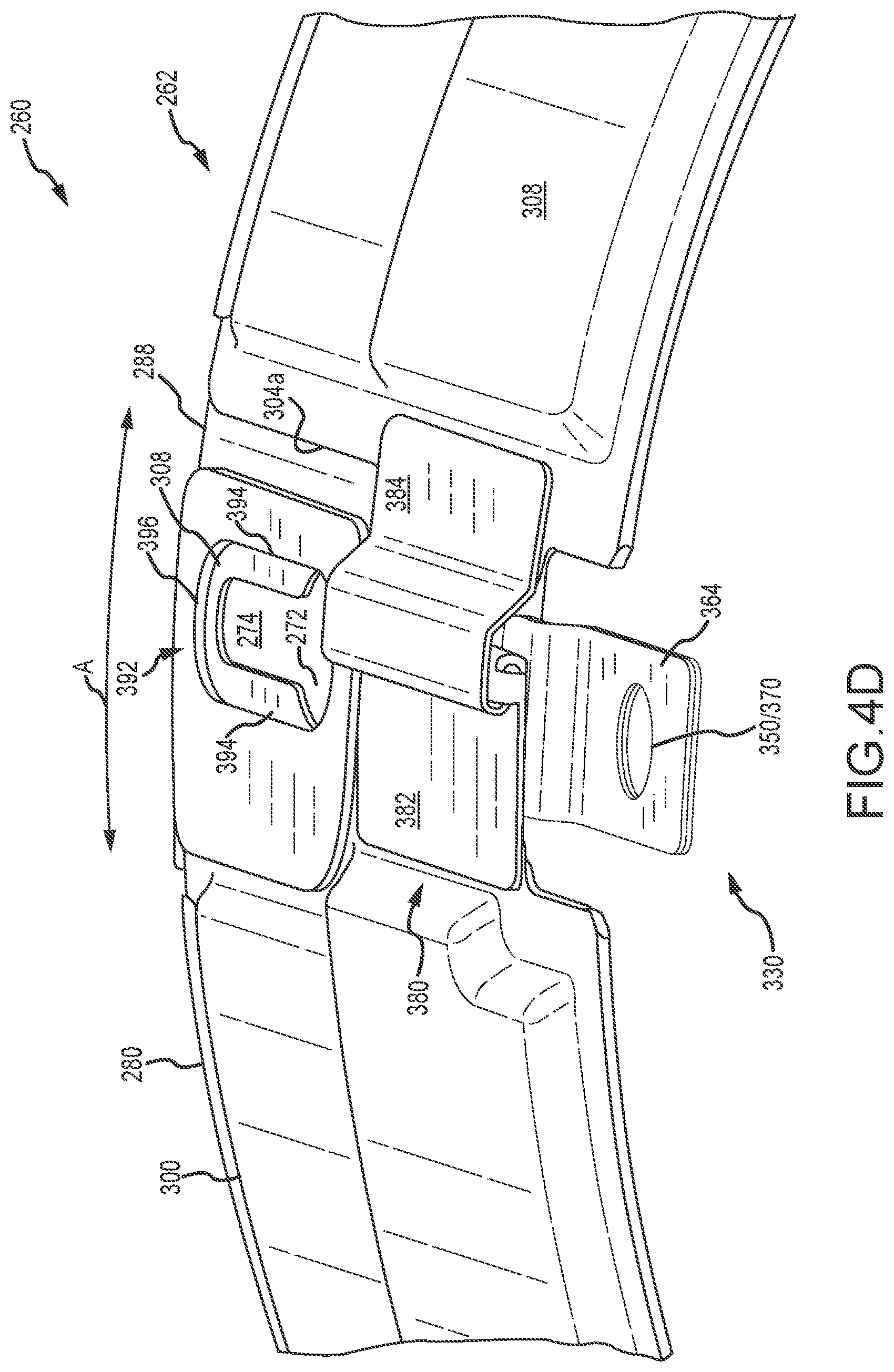 Patent US12092175 Figure 8 – Heat shield assembly with stiffening plate