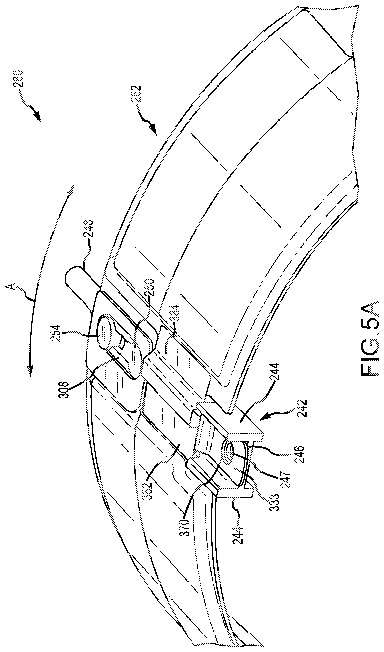 Patent US12092175 Figure 9 – Heat shield assembly with stiffening plate