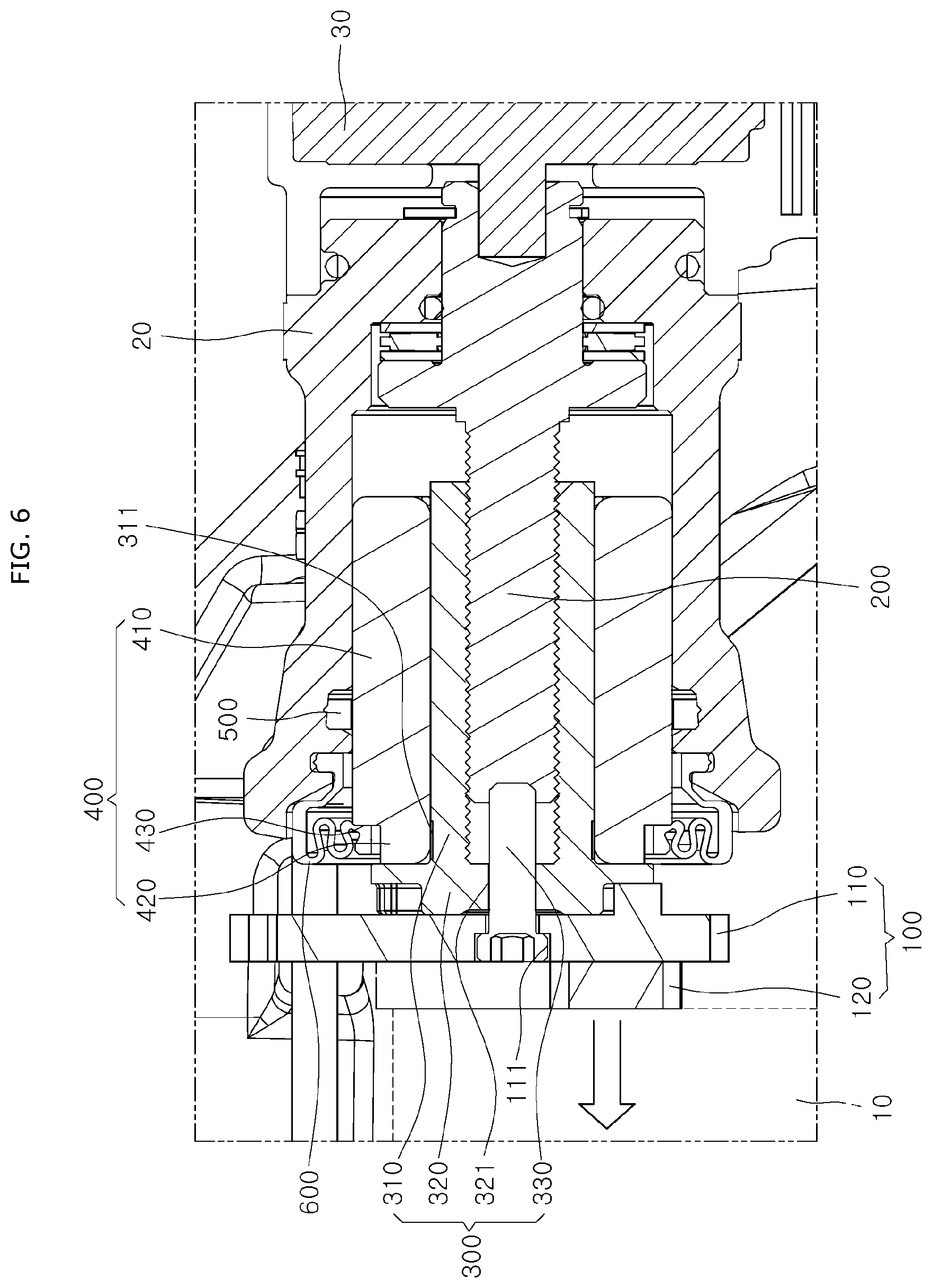 Patent US12092177 Figure 6 – Brake apparatus for vehicle
