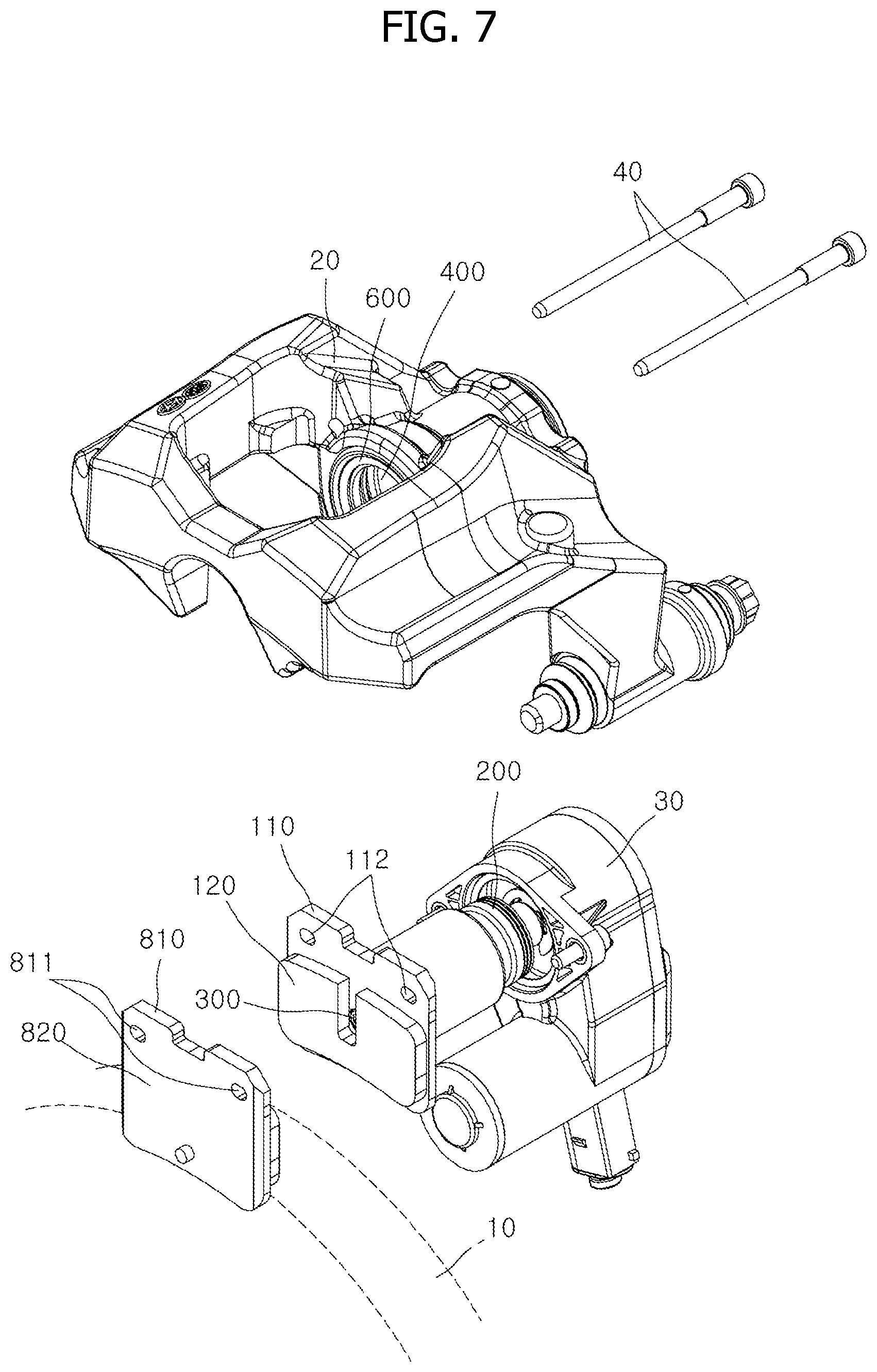 Patent US12092177 Figure 7 – Brake apparatus for vehicle