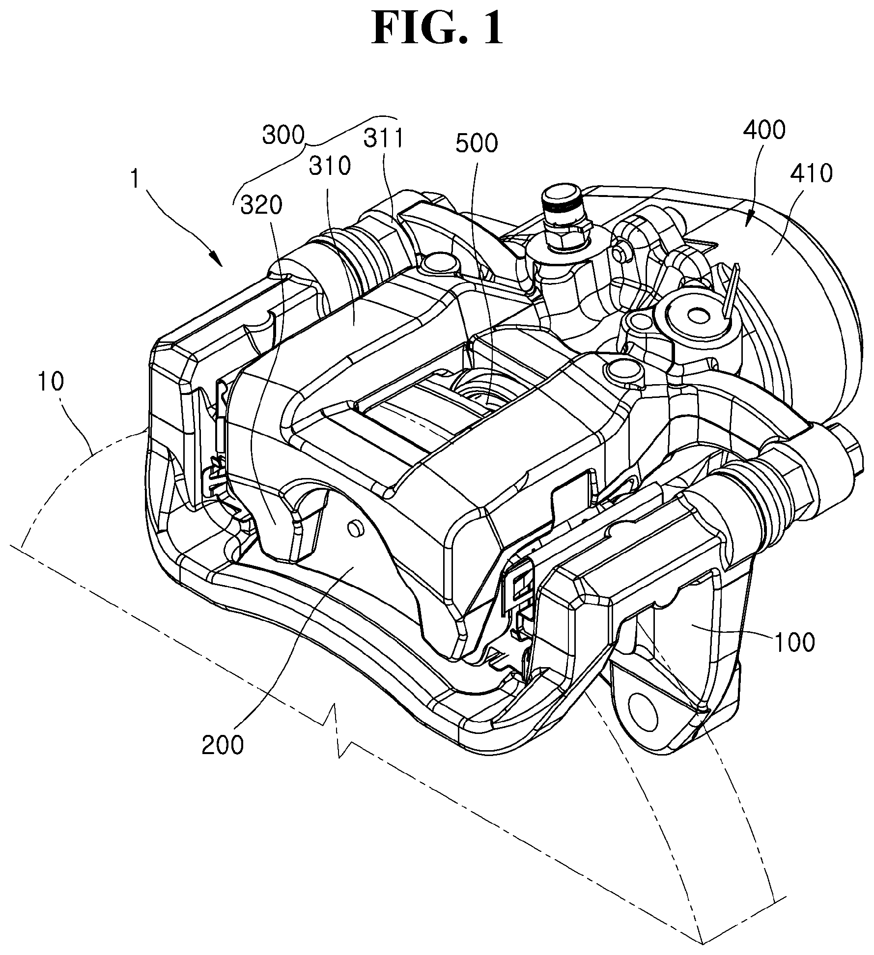 Patent US12092178 Figure 1 – Brake apparatus for vehicle