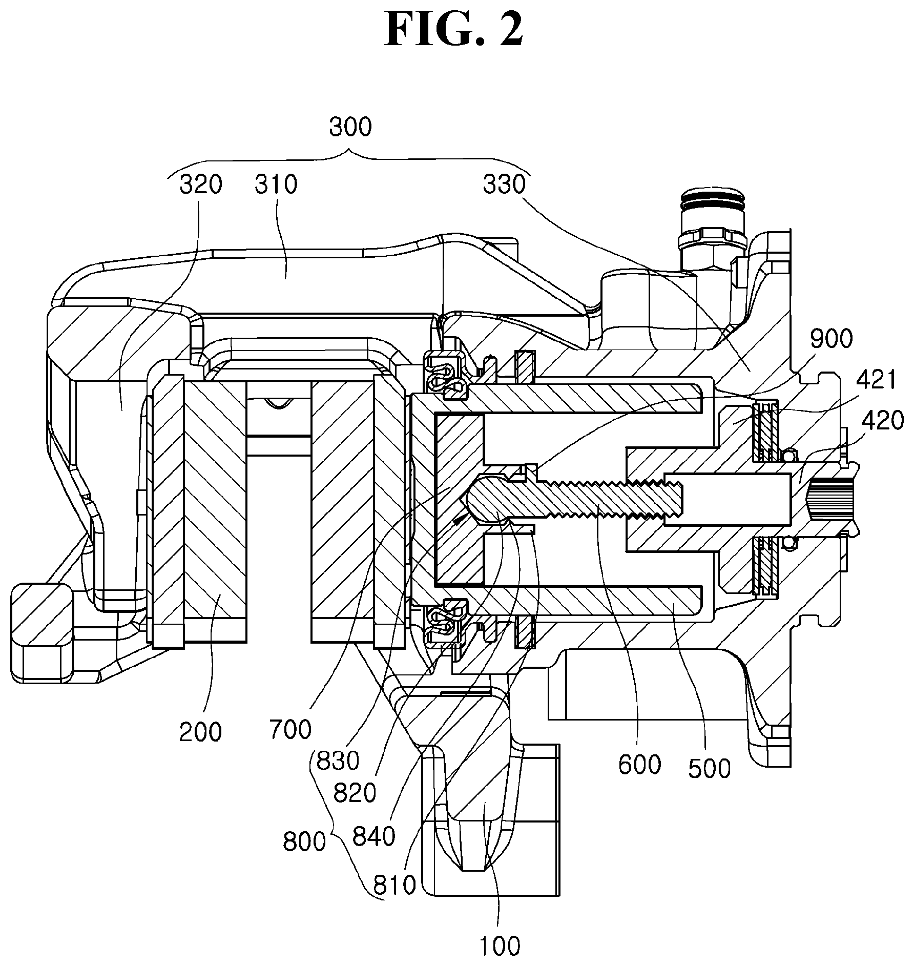 Patent US12092178 Figure 2 – Brake apparatus for vehicle