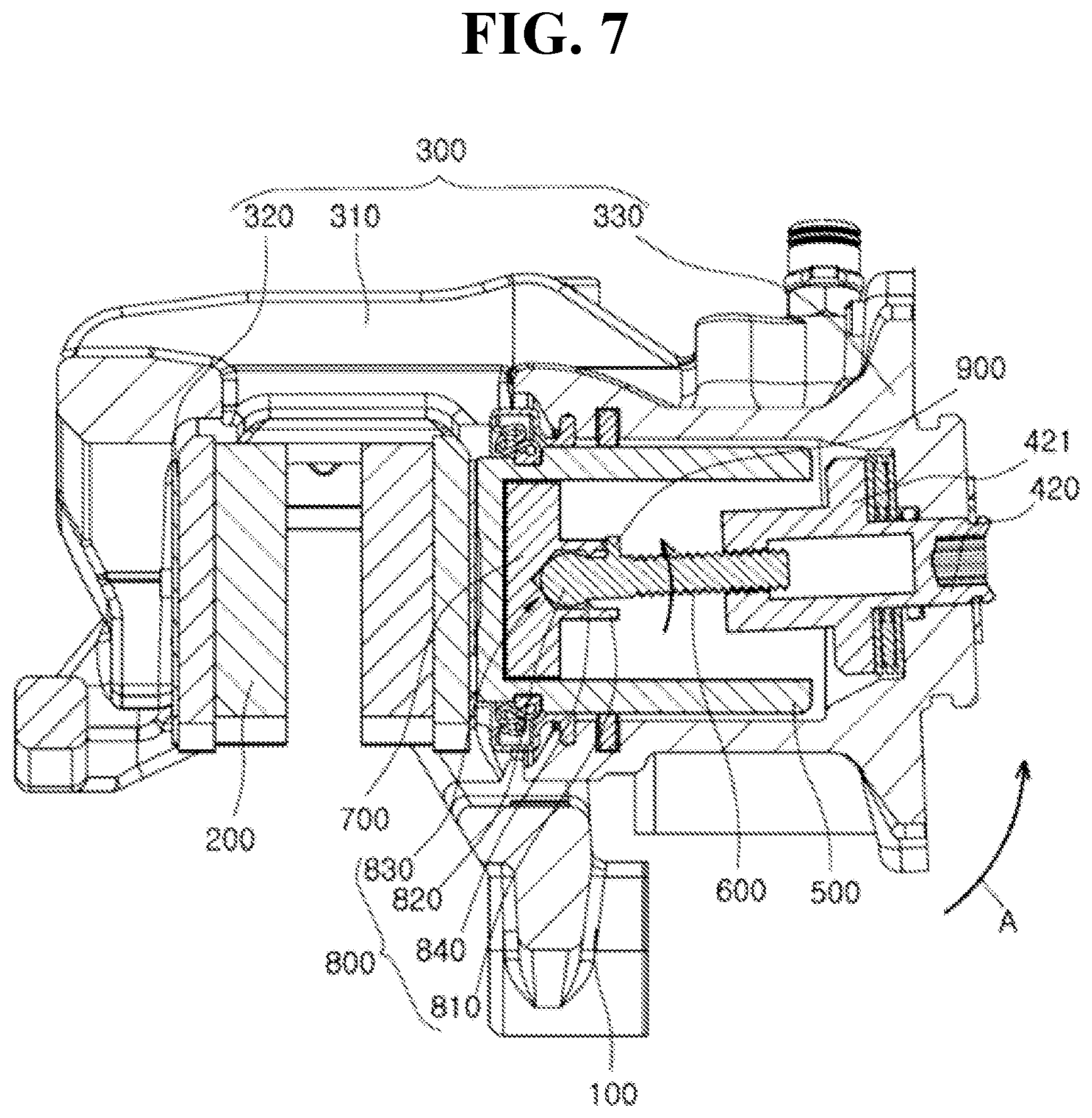 Patent US12092178 Figure 7 – Brake apparatus for vehicle