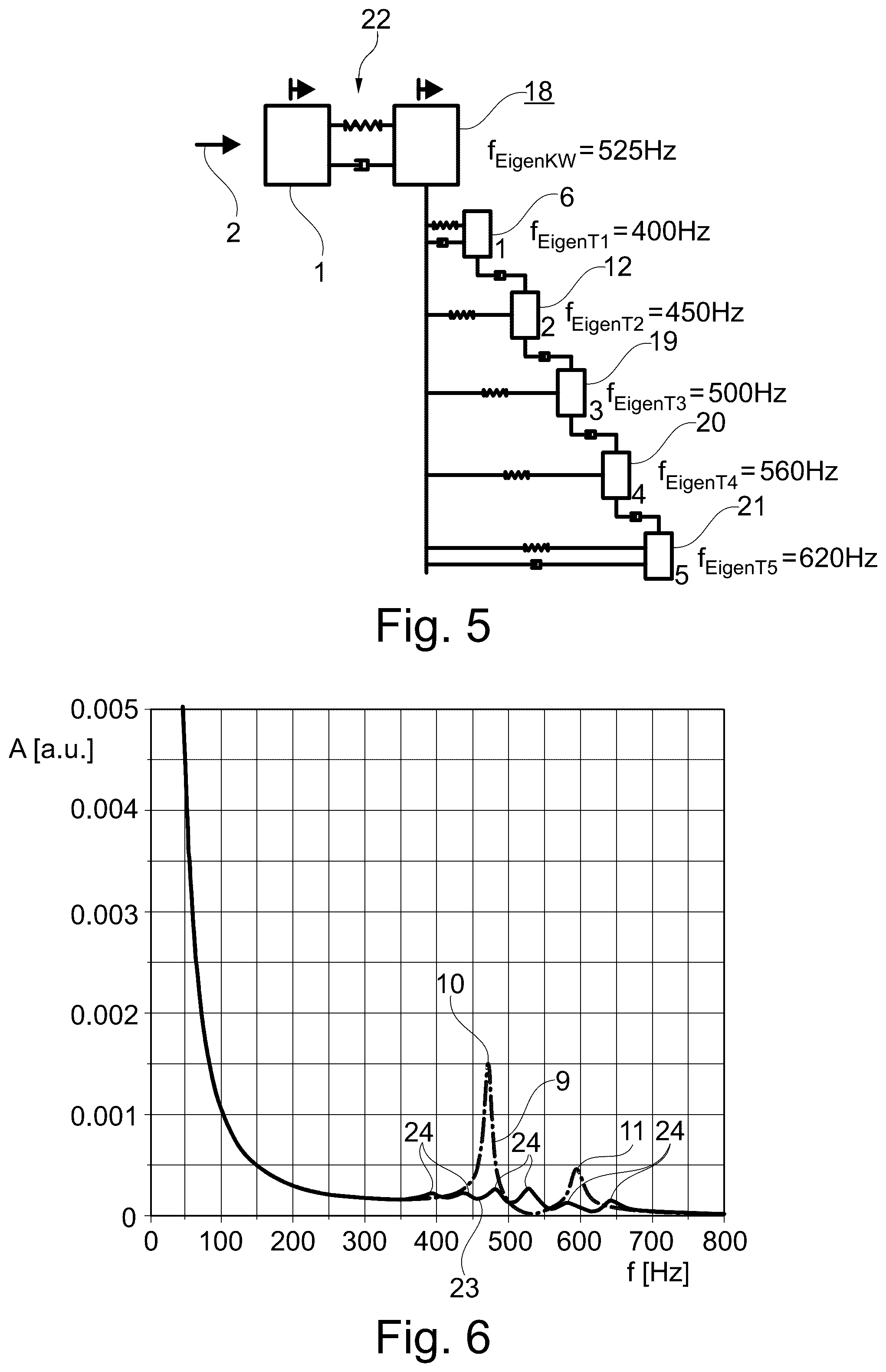 Patent US12092184 Figure 3 – Vibration damper made up of spoke spring absorbers
