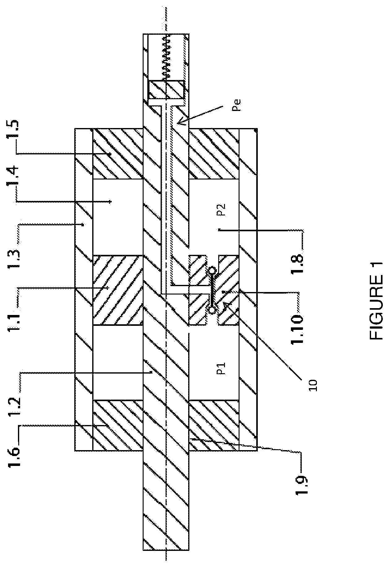 Patent US12092186 Figure 1 – Method of controlling pressure variation in working fluids in a fluid circuit undergoing working pressure variations