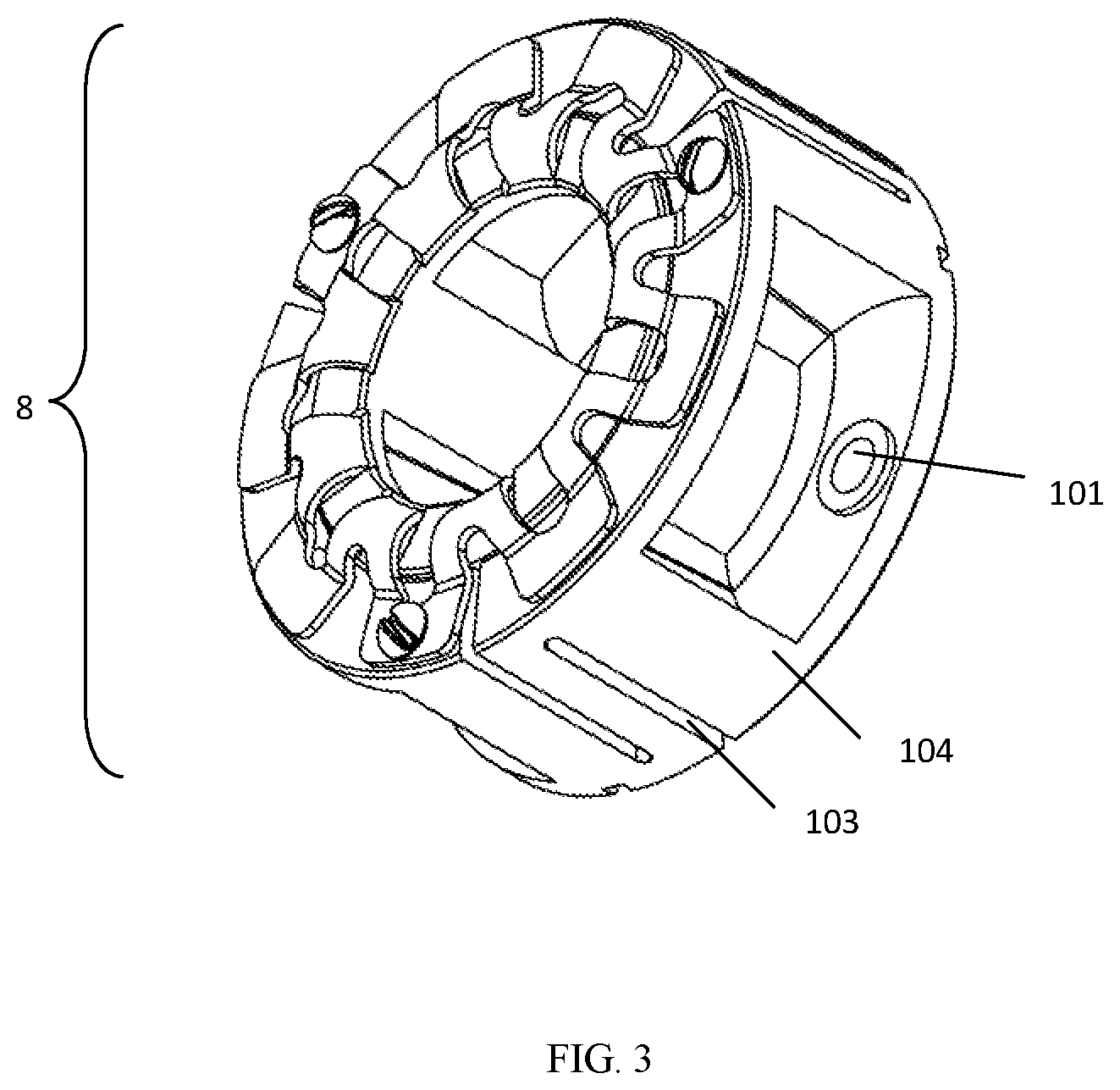 Patent US12092190 Figure 2 – Displacement planetary carrier system and planetary transmission device thereof