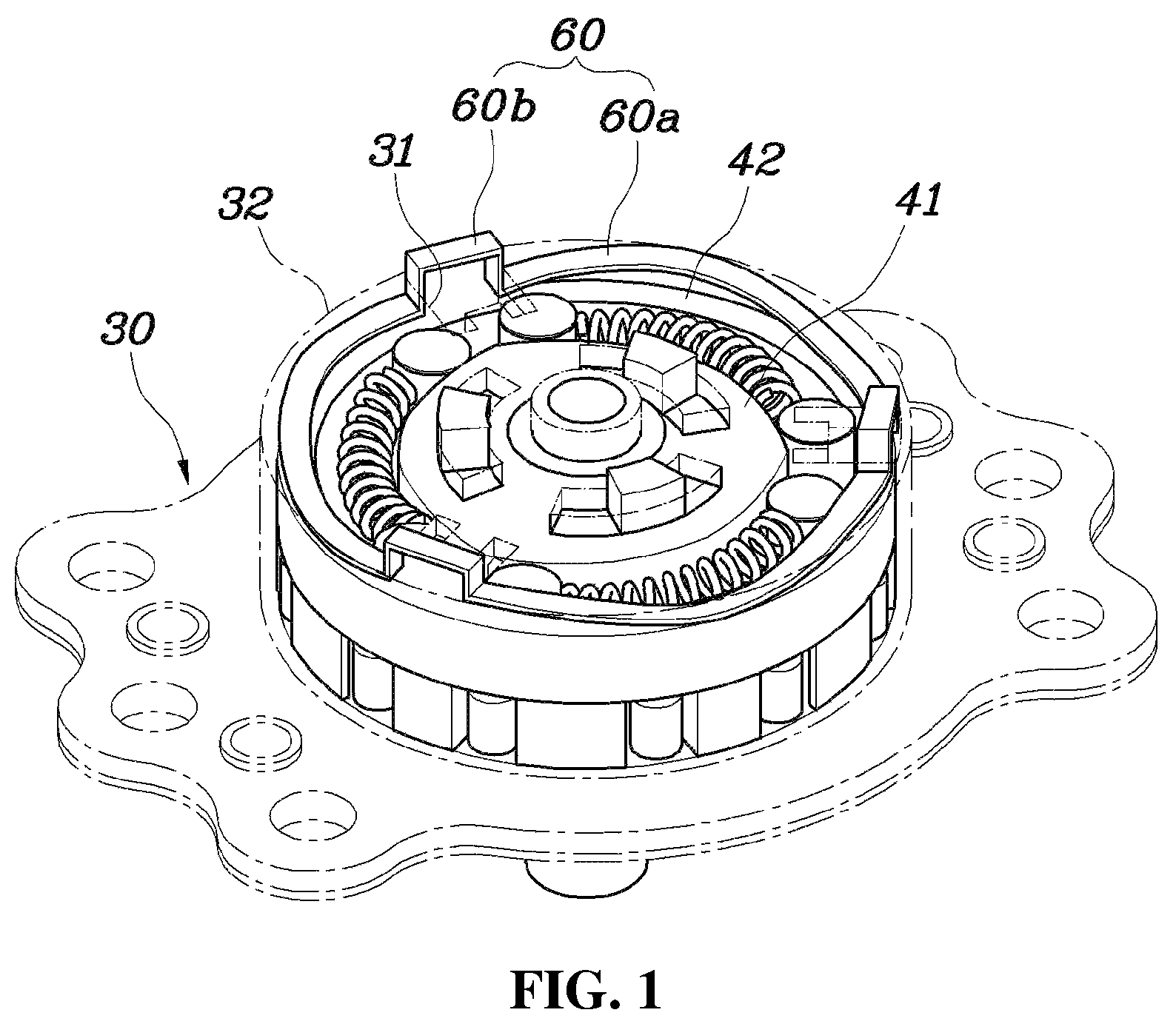 Patent US12092192 Figure 1 – Eccentricity prevention device for pumping device