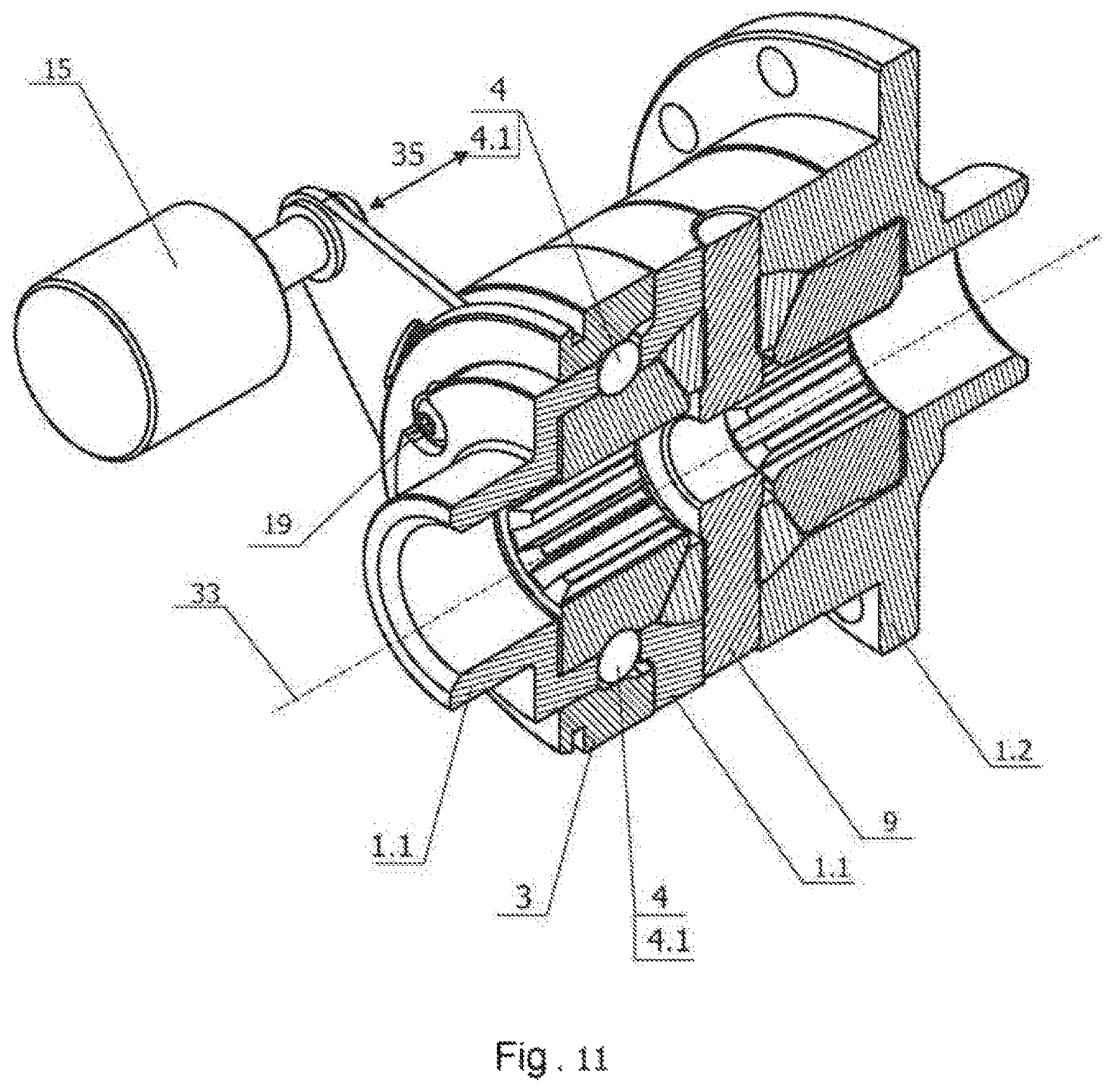 Patent US12092195 Figure 10 – Vehicle differential locking device