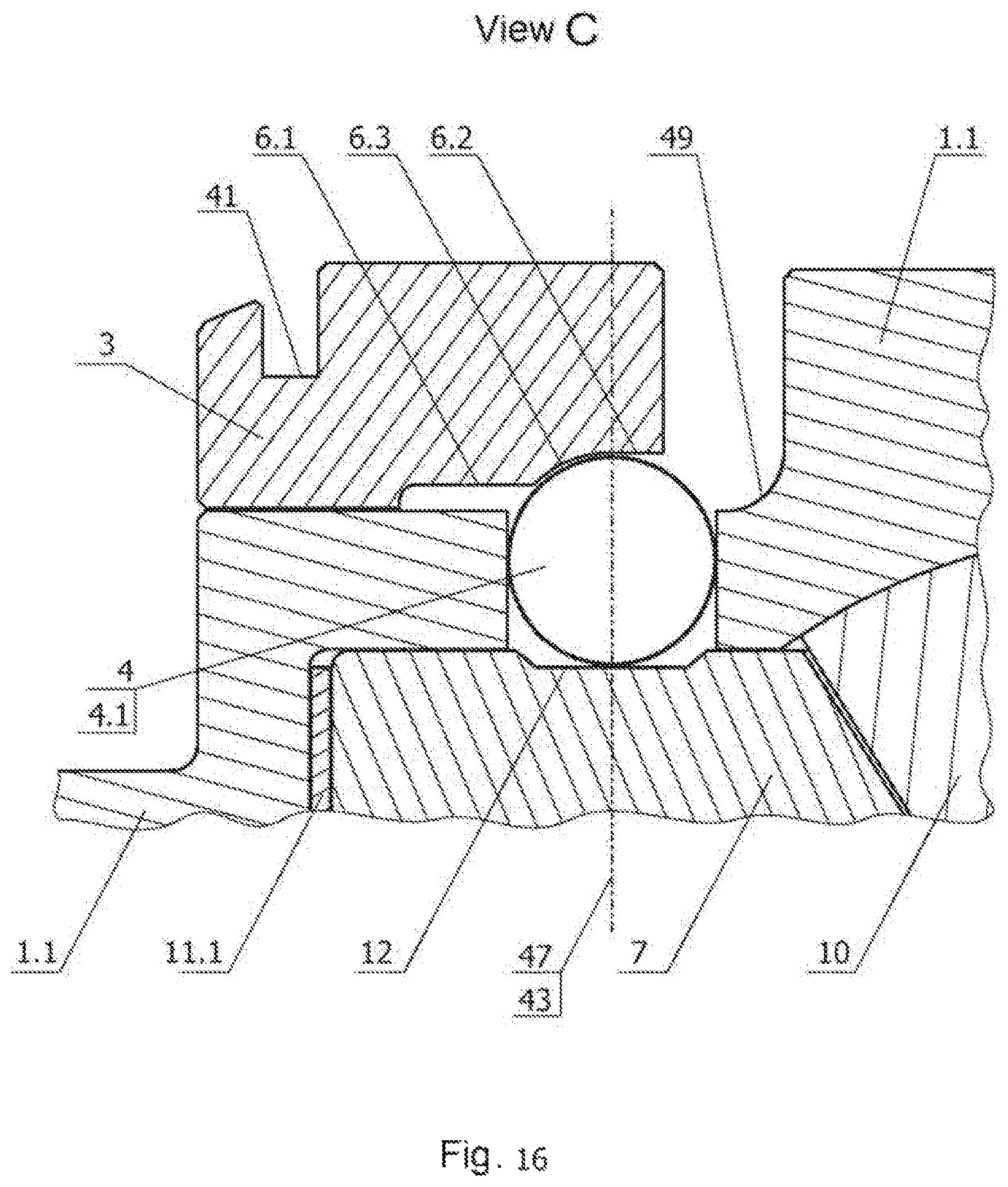 Patent US12092195 Figure 15 – Vehicle differential locking device