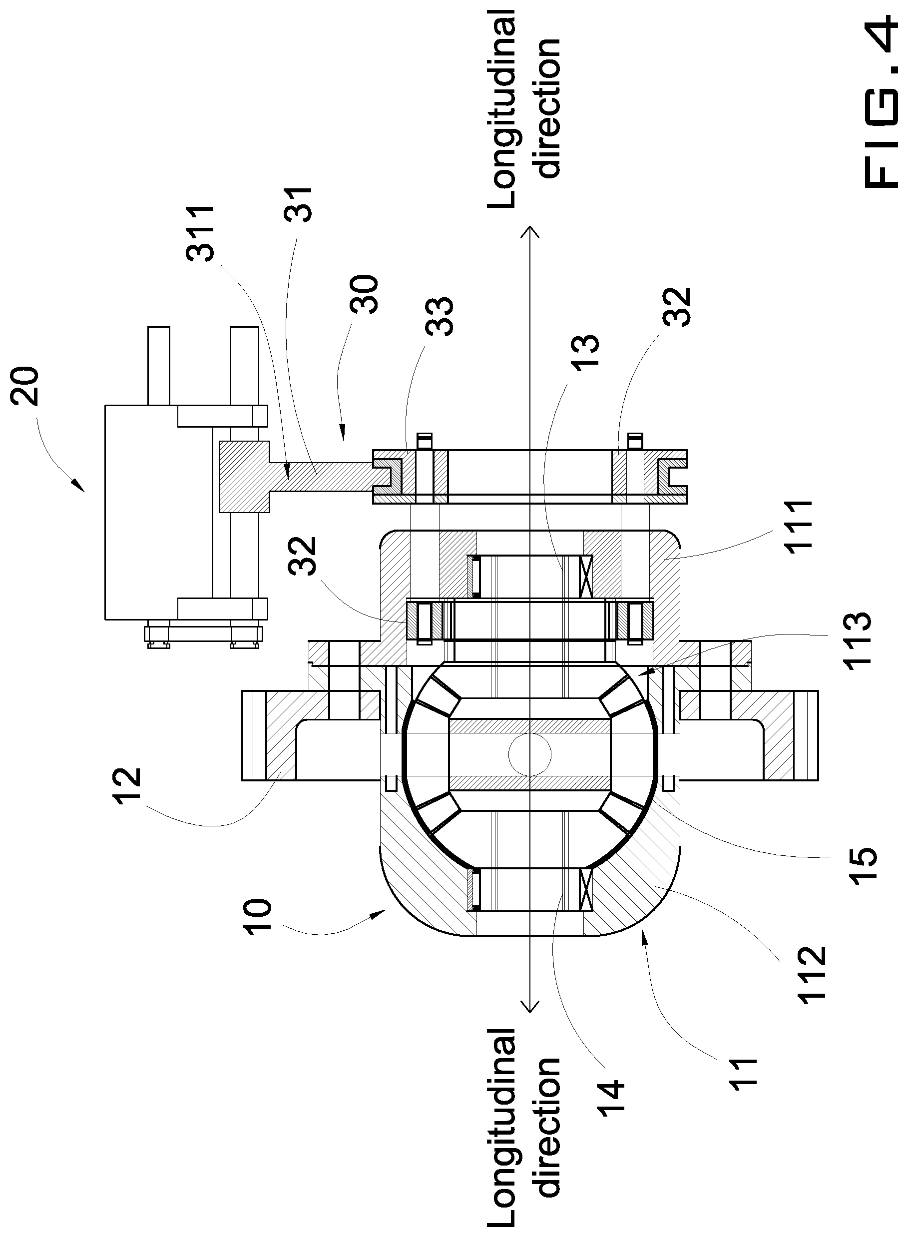 Patent US12092197 Figure 4 – Differential assembly with differential locking apparatus