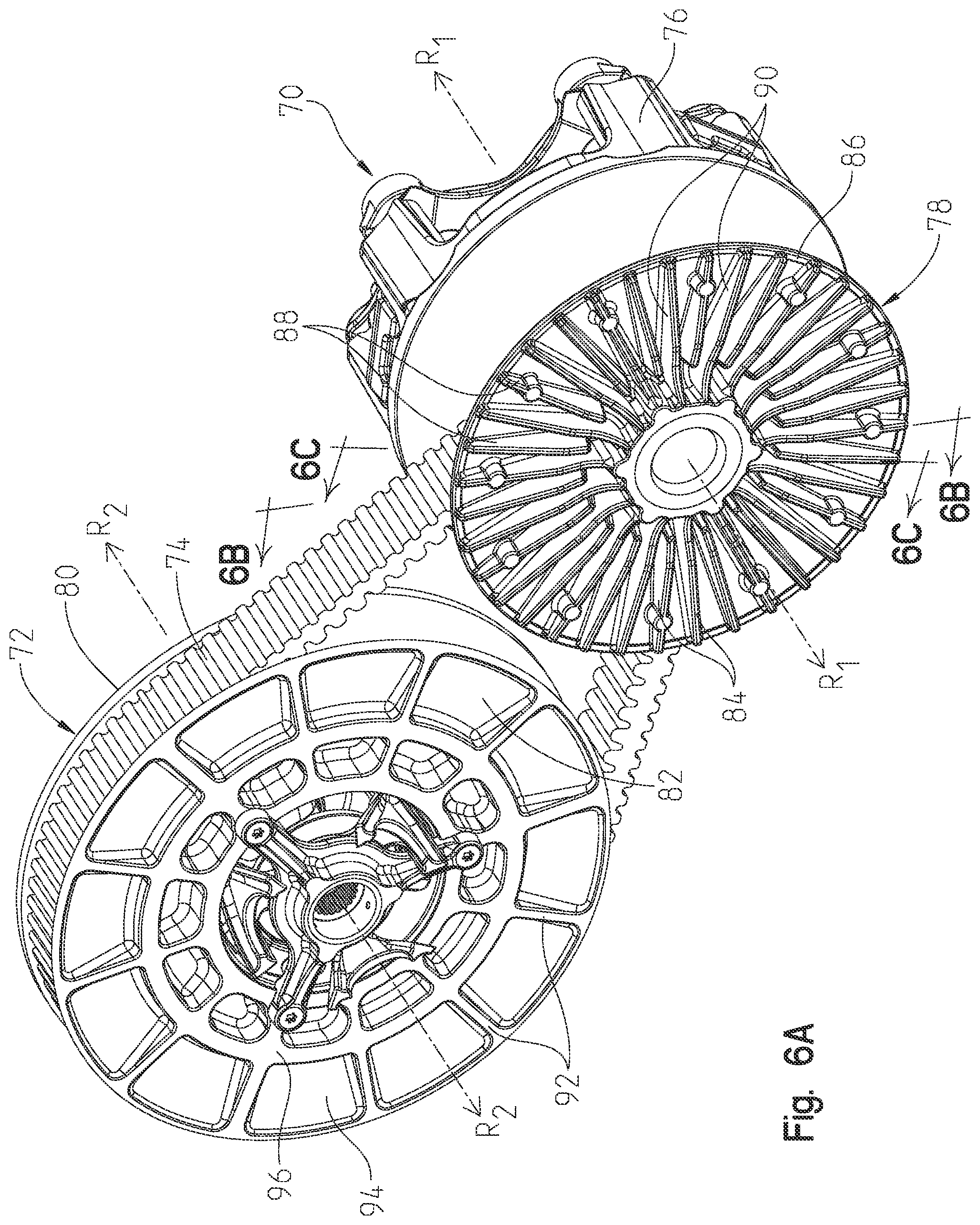 Patent US12092198 Figure 8 – Continuously variable transmission