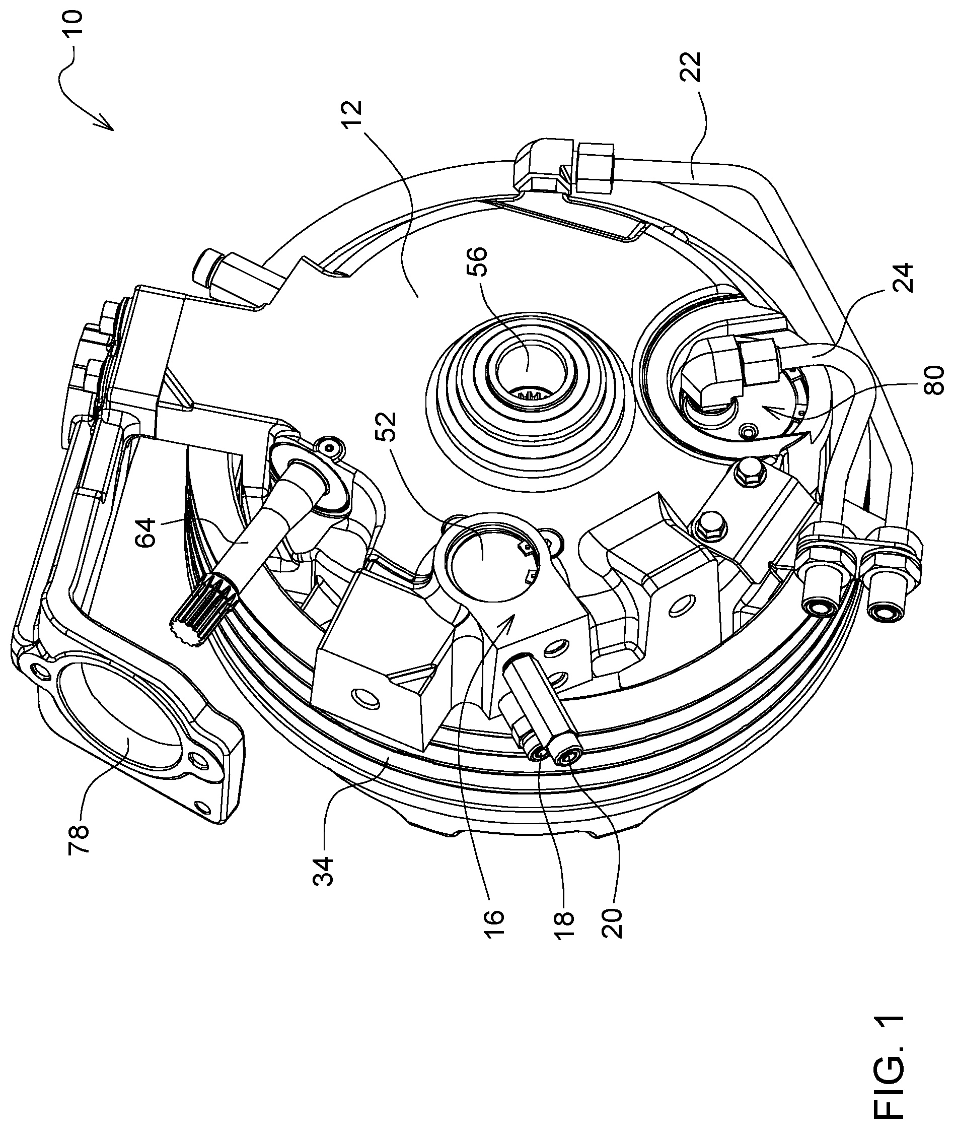 Patent US12092201 Figure 1 – Gerotor pump as for a transmission