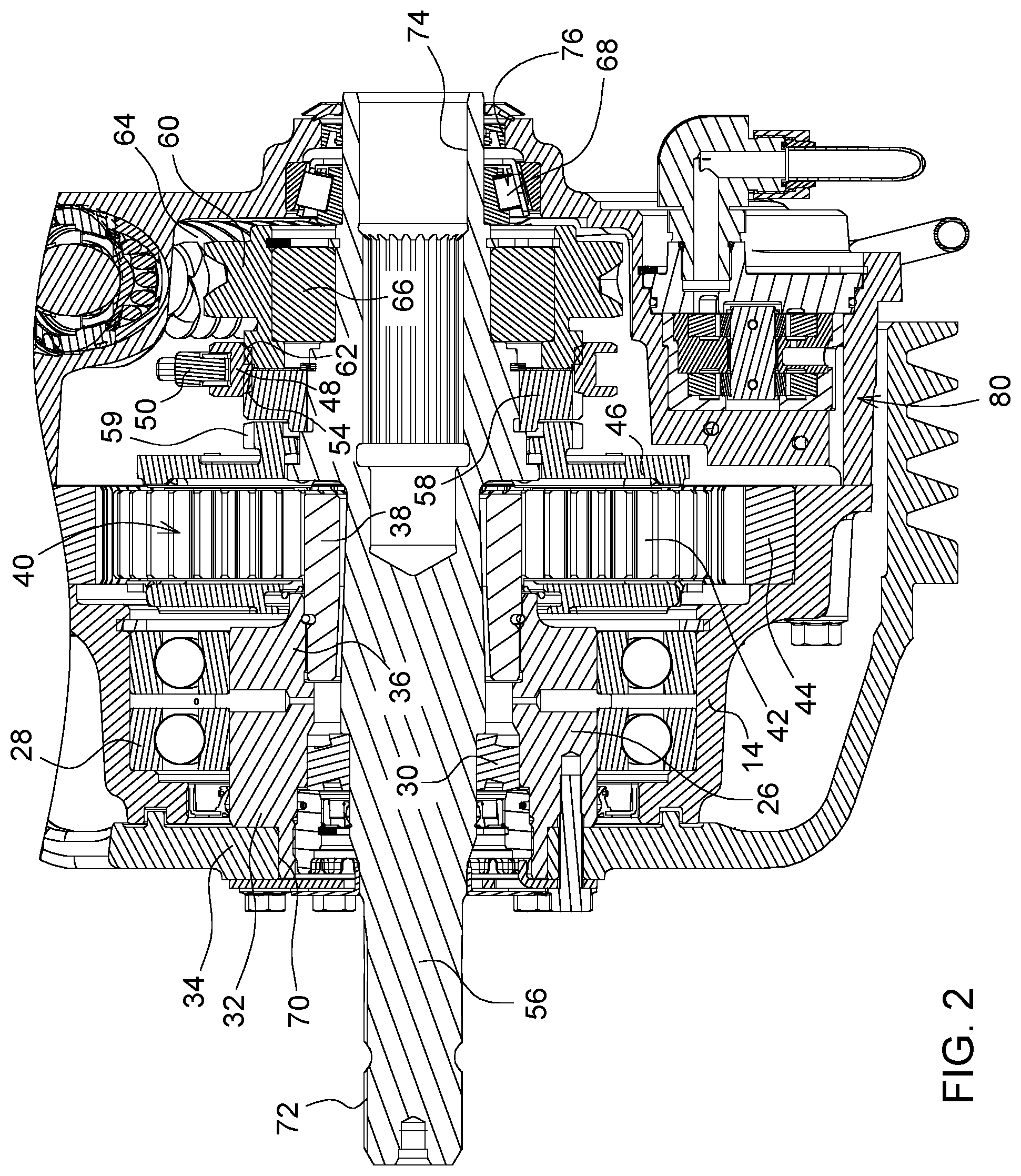 Patent US12092201 Figure 2 – Gerotor pump as for a transmission