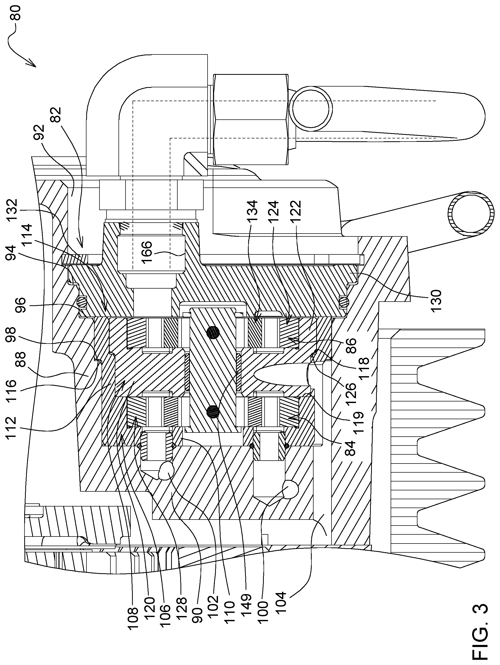 Patent US12092201 Figure 3 – Gerotor pump as for a transmission