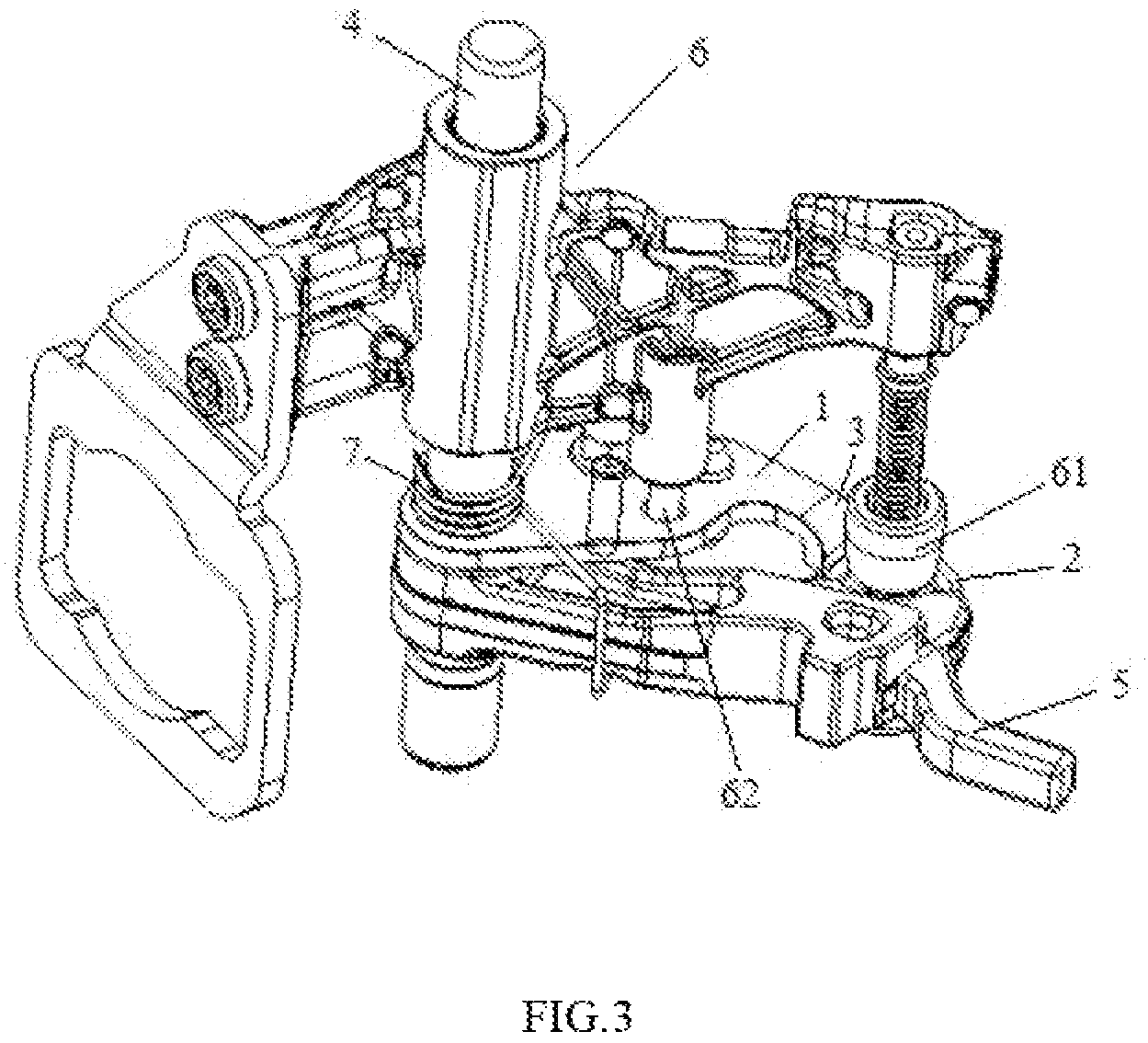 Patent US12092211 Figure 2 – Axially-limited guide device, parking mechanism, and automobile
